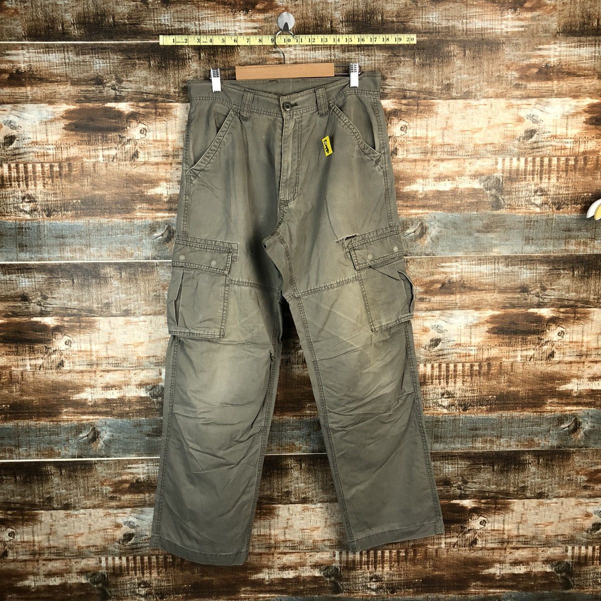 Japanese Brand Villand Green Cargo Multipocket Pants #A1430 Size US 31 - 1 Thumbnail