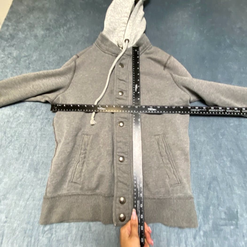 Abercrombie & Fitch Abercrombie & Fitch Muscle Bomber Jacket Mens M Gray Hooded Snap Size US M / EU 48-50 / 2 - 4 Thumbnail