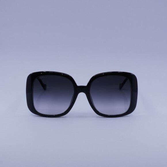 Gucci Gucci GG1029SA 001 Sunglasses Black Square Frame, Grey Size ONE SIZE - 3 Thumbnail