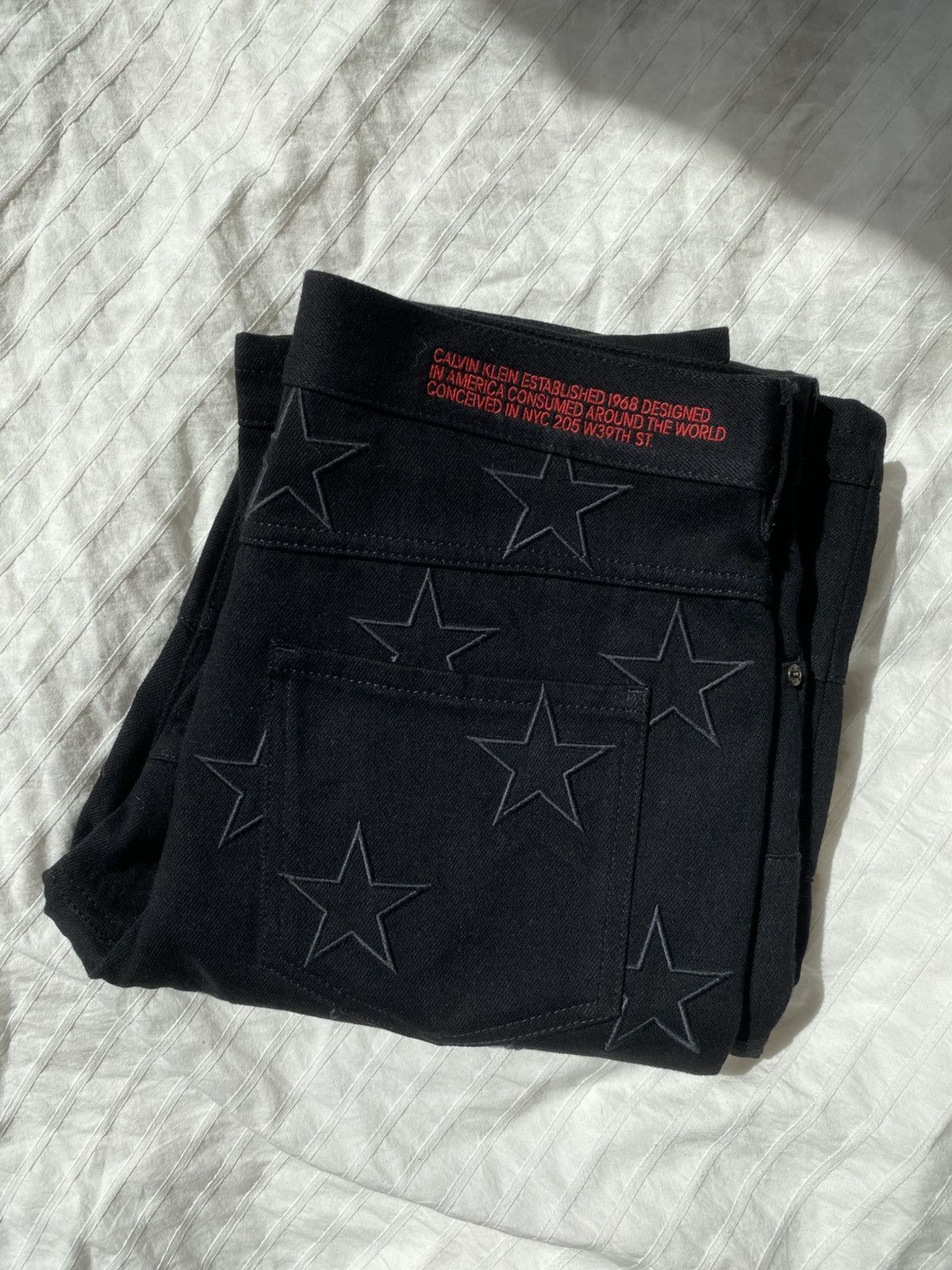 Calvin Klein 205W39NYC × Raf Simons $1000 Raf Simone CK205 Star Denim 29 30 46 Size US 30 / EU 46 - 1 Thumbnail