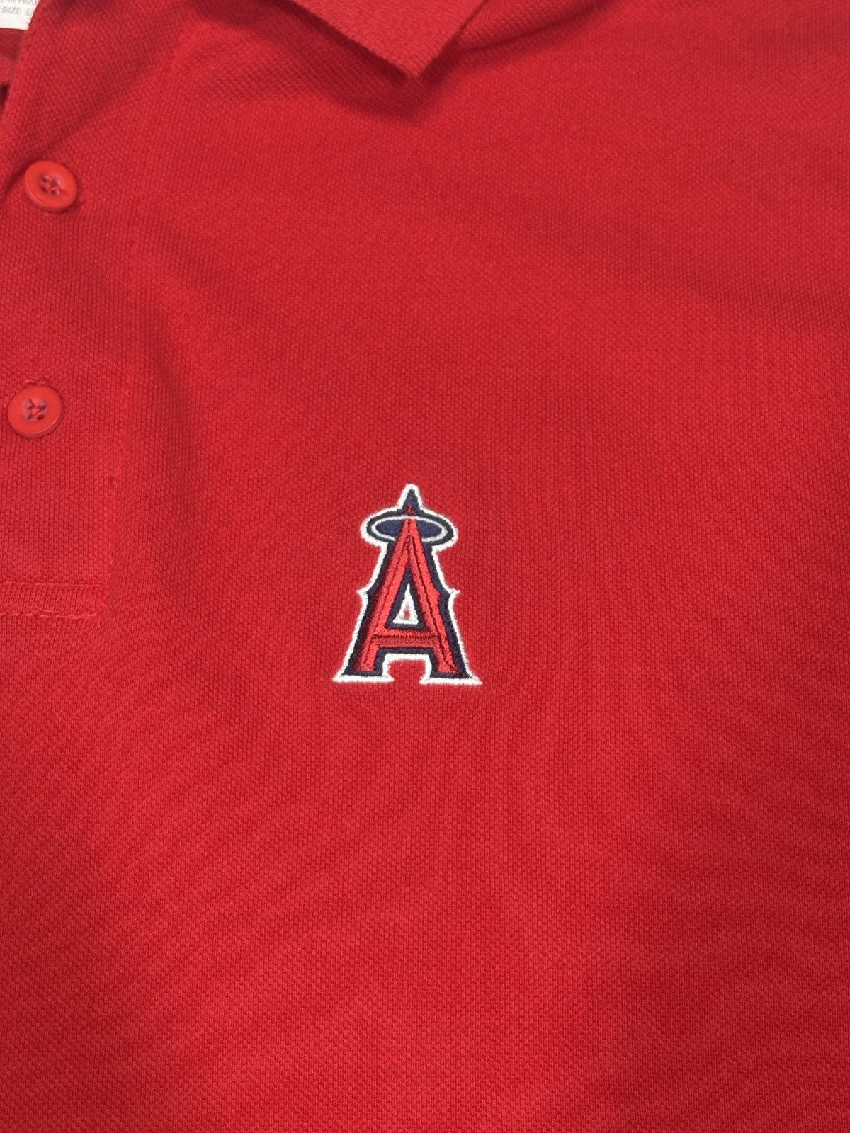 MLB Vintage CSA Anaheim Angels MLB Red/Navy Polo Shirt Sz L 0635 Size US L / EU 52-54 / 3 - 4 Thumbnail