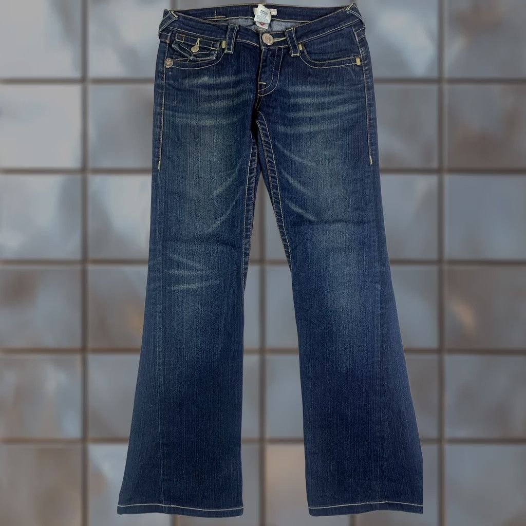 True Religion VINTAGE False? True Religion Becky Jeans 26 Blue Womens Jeans Flared 30x30 Size 26" / US 2 / IT 38 - 1 Thumbnail