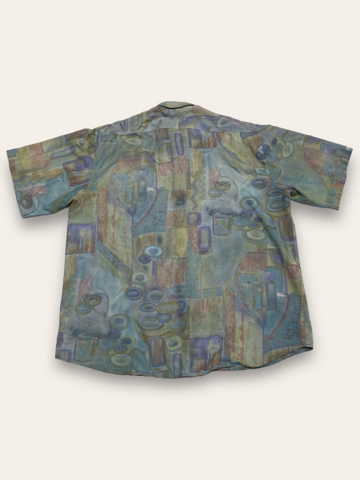 Hysteric Glamour 90s Vintage ANGELO LITRICO Beautiful Button Up Abstract Styl Size US XL / EU 56 / 4 - 6 Thumbnail