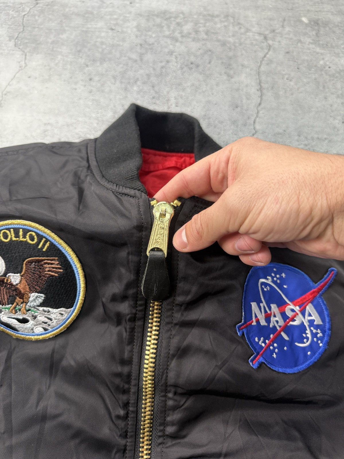 Alpha Industries ALPHA INDUSTRIES MENS APOLLO MA-1 NASA FLIGHT JACKET Size US M / EU 48-50 / 2 - 6 Thumbnail