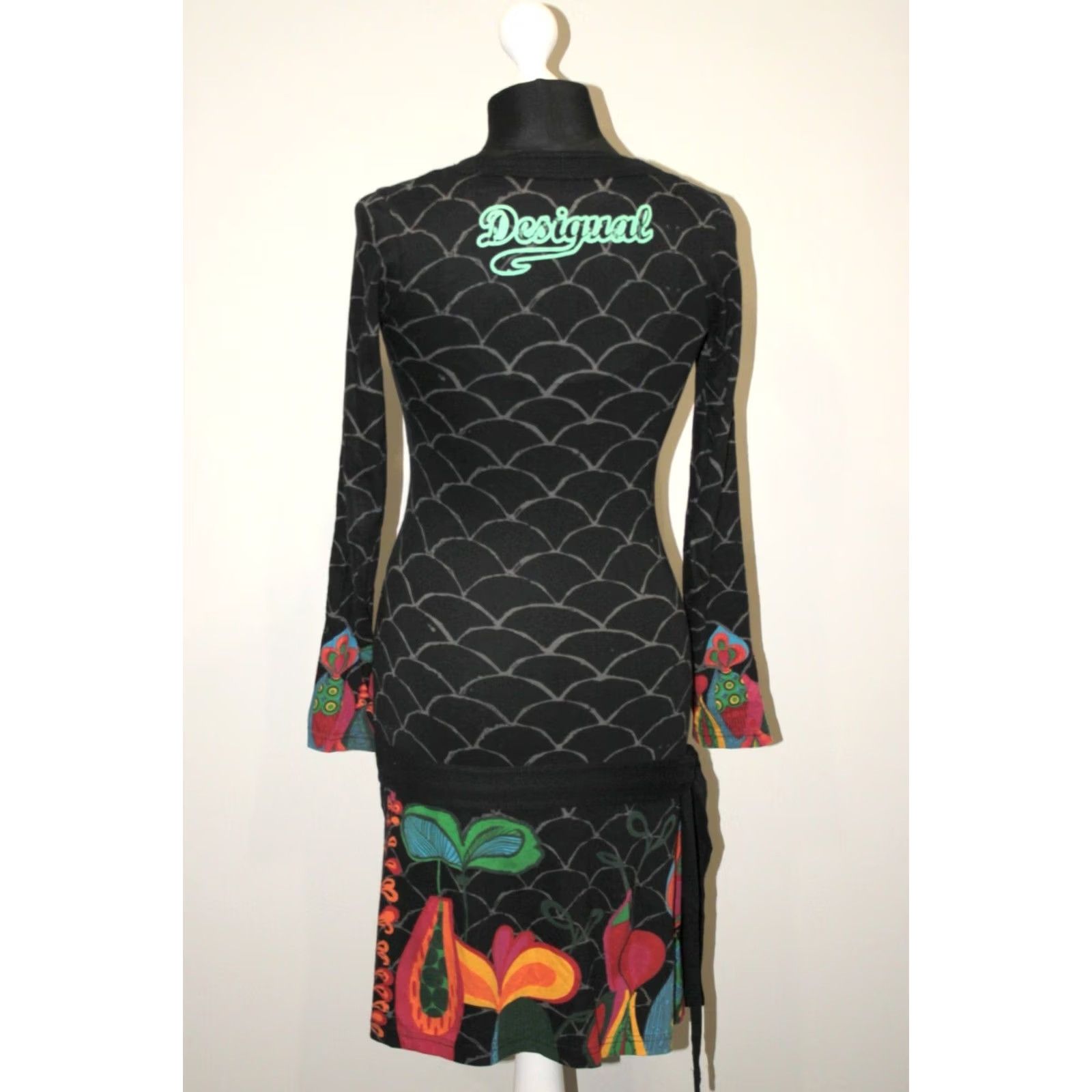 Desigual Desigual XS Multicoloured Midi A-Line Dress Womens XS Desigual Dress Woman Multicoloured Midi A-Line Size XS / US 0-2 / IT 36-38 - 4 Thumbnail