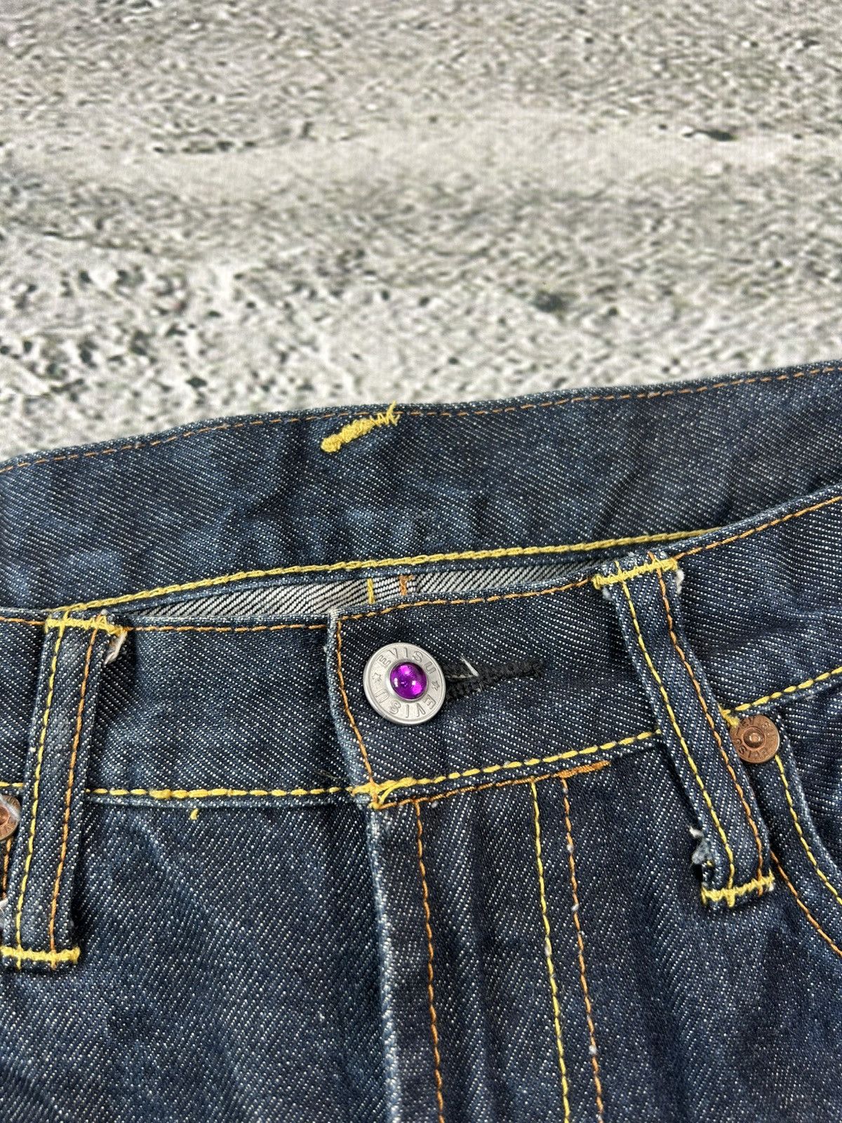 Evisu × Japanese Brand × Vintage Evisu jeans daicock big logo vintage gradient purple pink Size 28" / US 6 / IT 42 - 9 Thumbnail