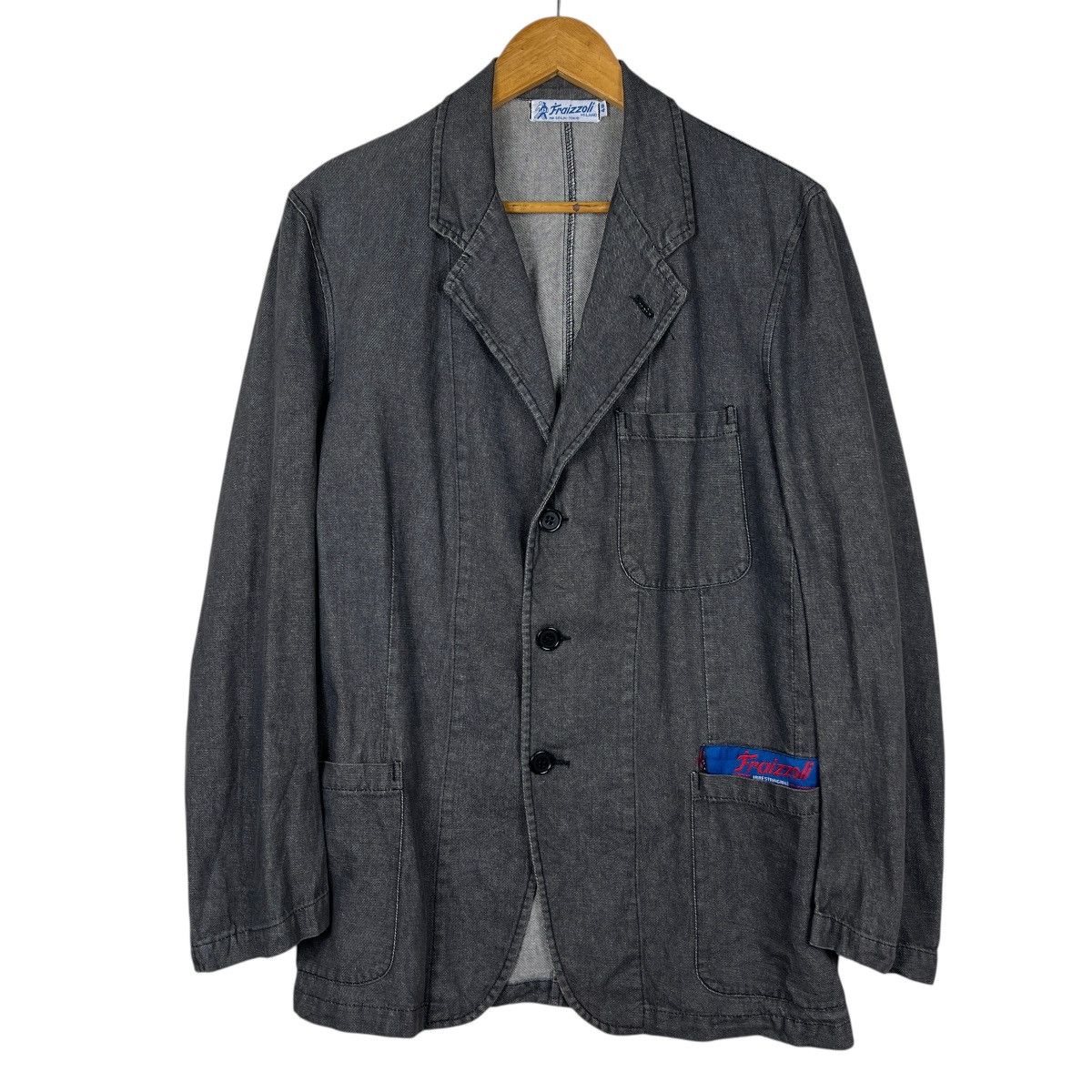 Vintage 🔥 Vintage Fraizzoli Milano Work Chore Jacket Made In Italy Size US M / EU 48-50 / 2 - 1 Thumbnail