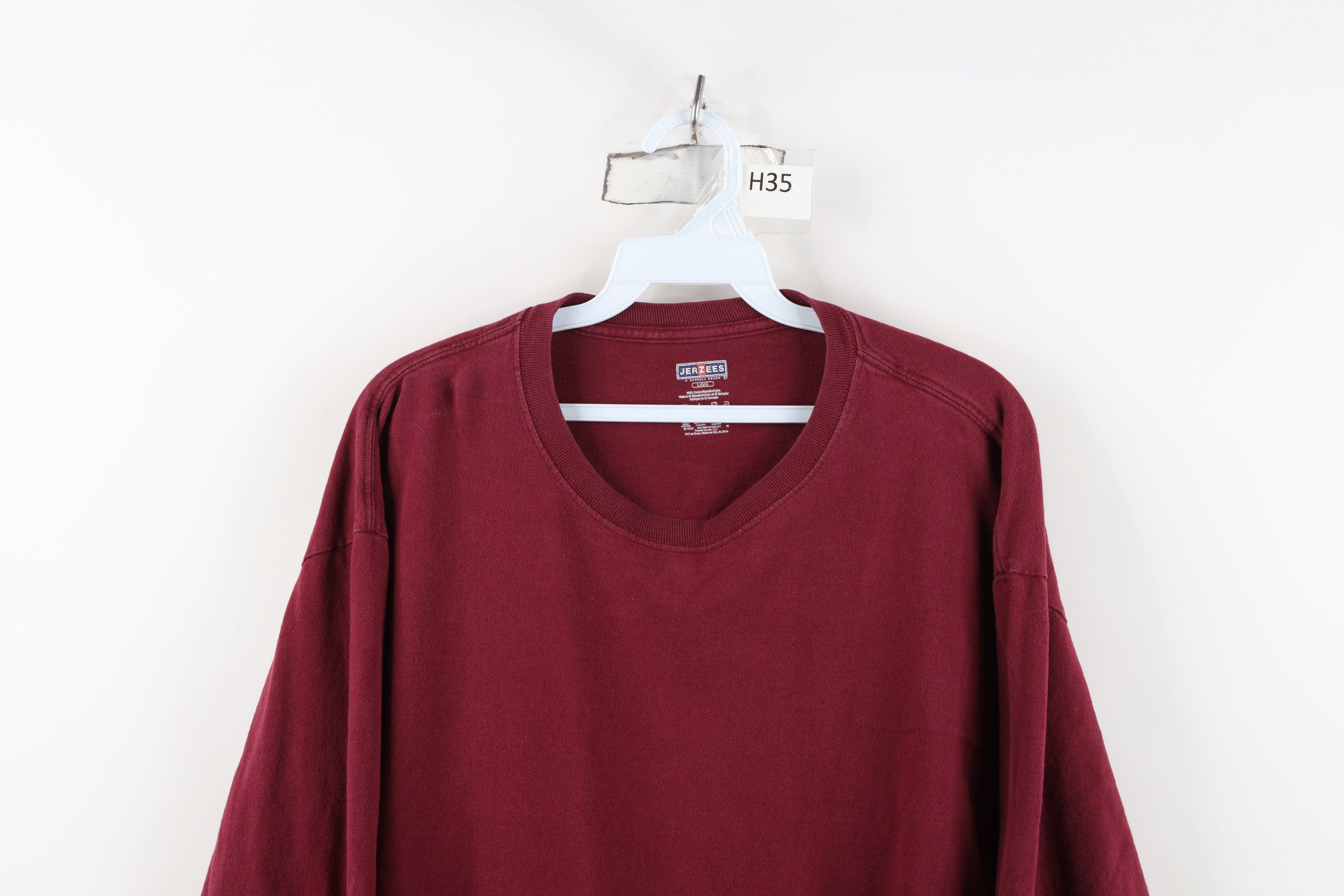 Vintage Vintage Y2K Streetwear Long Sleeve T-Shirt Red Cotton Size US L / EU 52-54 / 3 - 2 Thumbnail