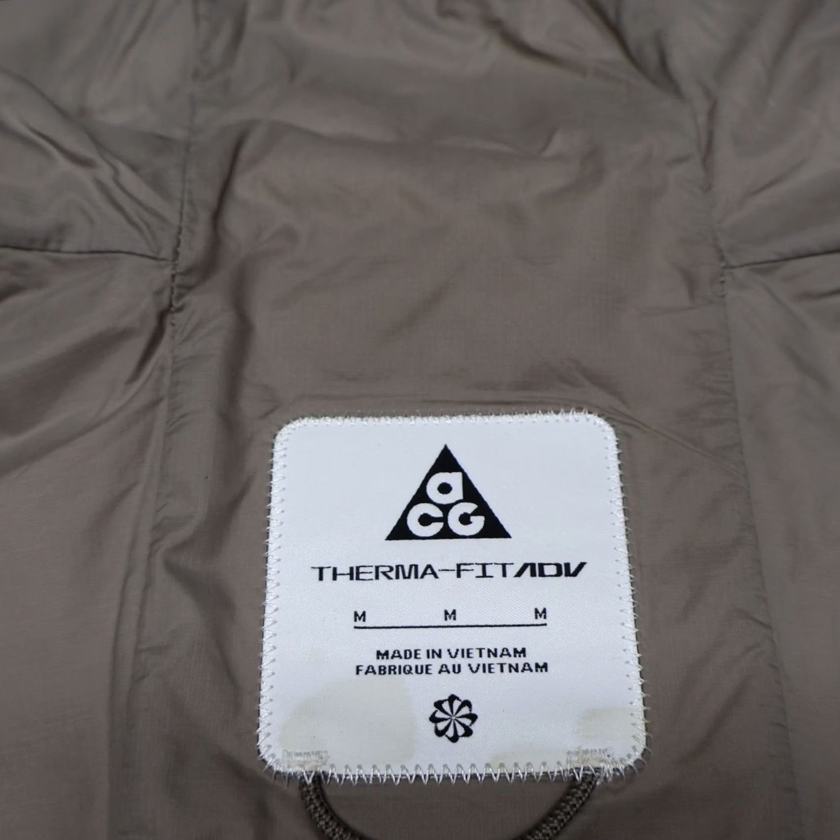 Nike ACG VINTAGE? No — Nike ACG Jacket Womens M Brown Therma-FIT ADV Insulated Rain Light Full Zip Size M / US 6-8 / IT 42-44 - 7 Thumbnail