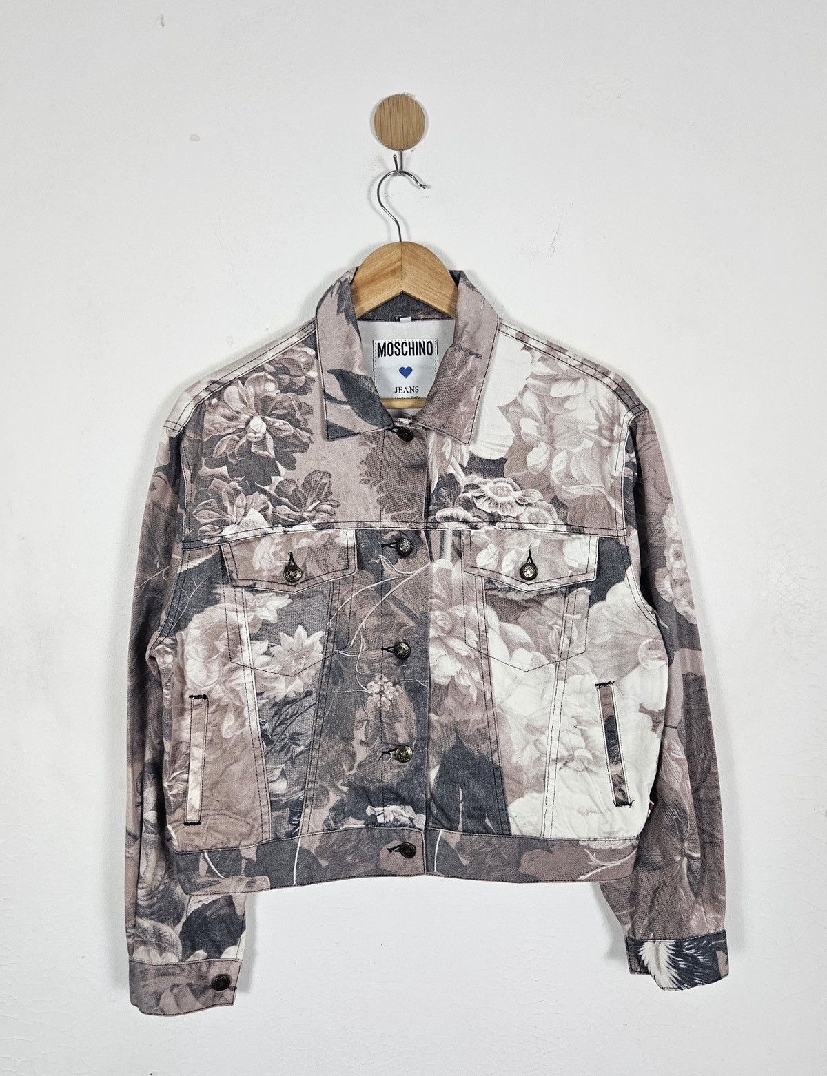 Moschino Moschino Jeans floral printed denim jacket Size US XS / EU 42 / 0 - 1 Thumbnail