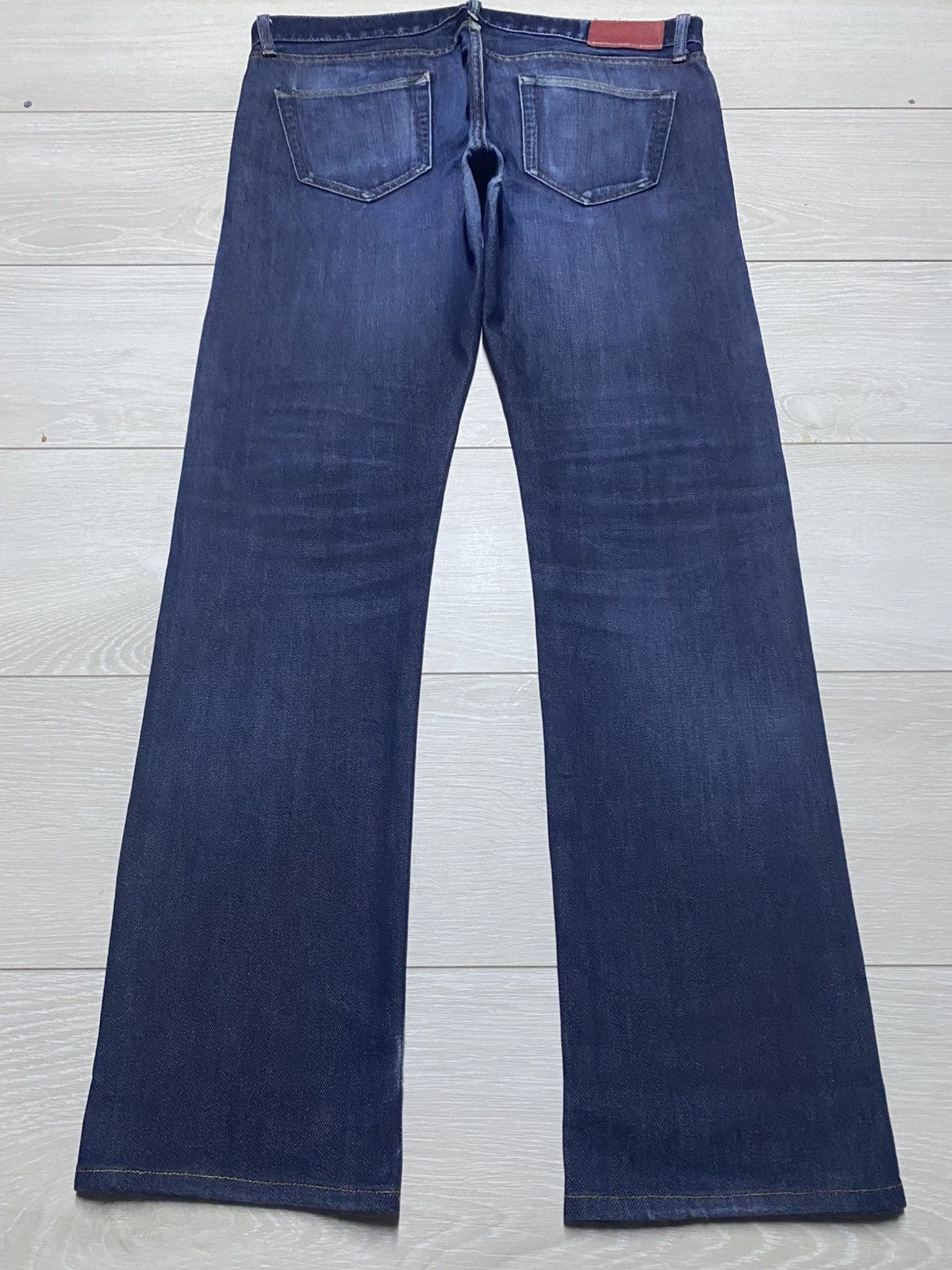 Undercover × Uniqlo Vintage Uniqlo Selvedge Blue wash Distressed Slim Fit Jeans Size US 35 - 2 Thumbnail