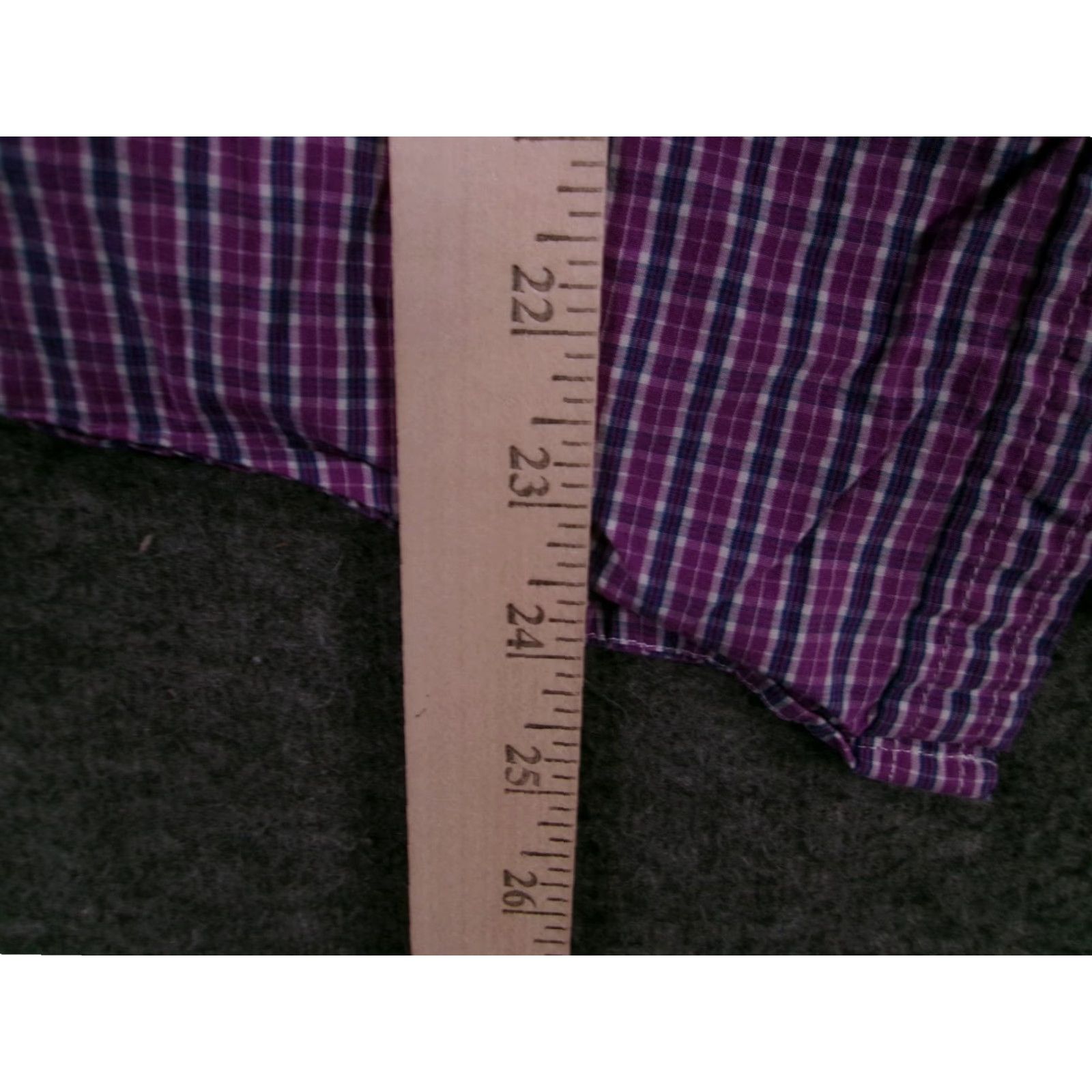 Vintage VINTAGE American Eagle Shirt Womens S Purple Plaid Button Up Long Sleeve Pocket Fitted Embroidered Logo Chest Pocket Button Front Collared 100% Cotton Size S / US 4 / IT 40 - 6 Thumbnail