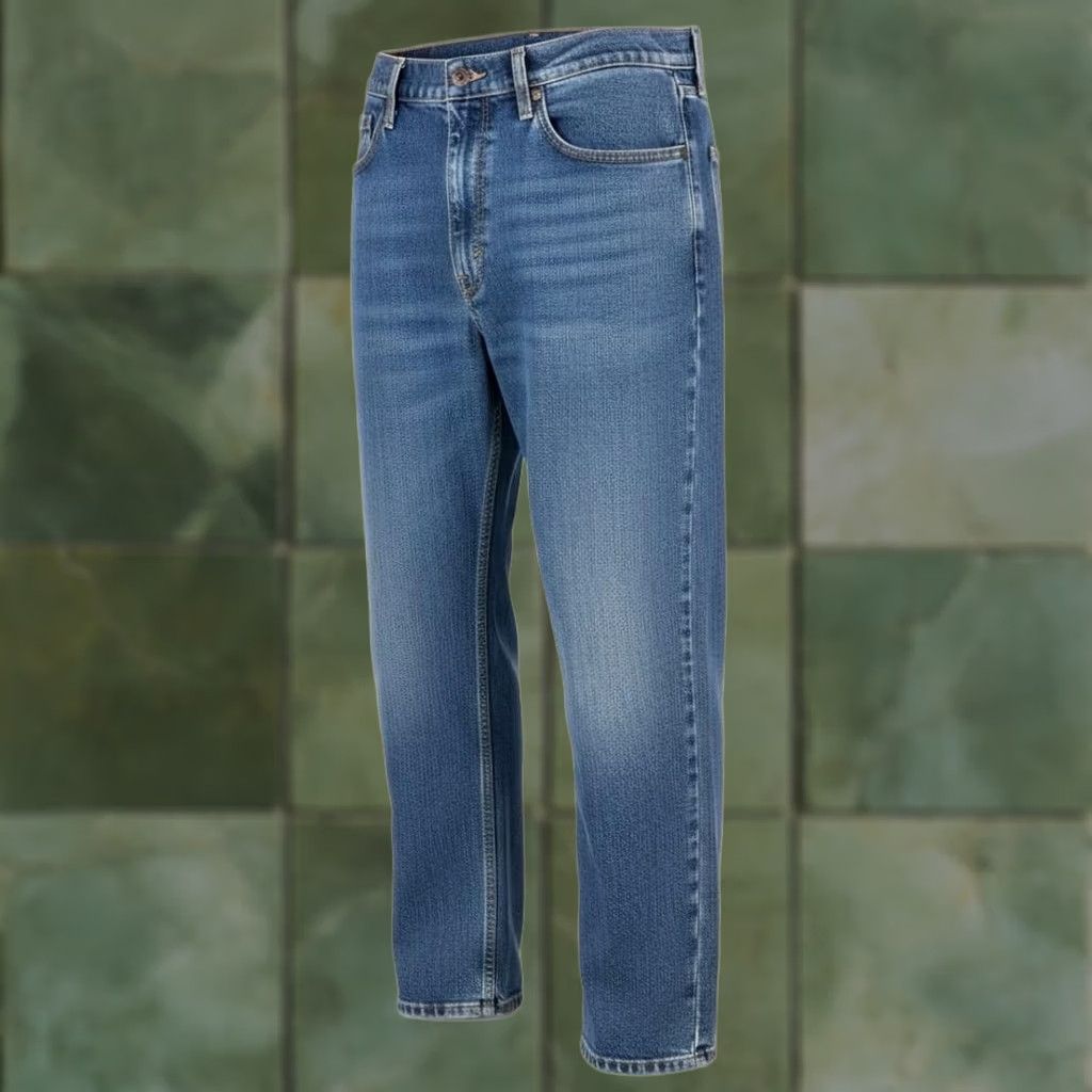 Levi's Levi's 505 Jeans Mens 36x29 Blue Medium Wash Straight Stretch Denim Zip Fly Shirt? Size US 36 / EU 52 - 1 Thumbnail