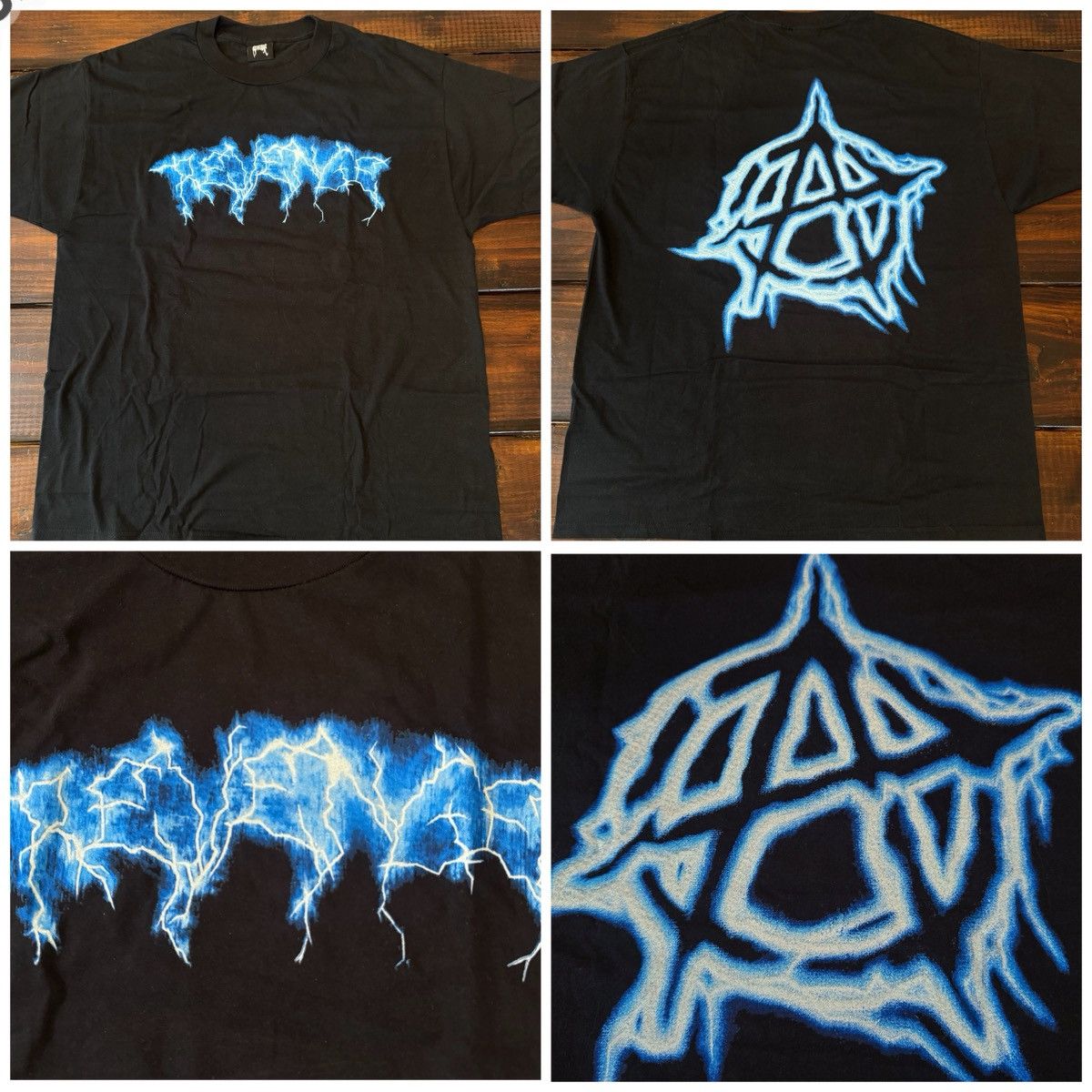 Revenge Lightning Script Tee Shirt