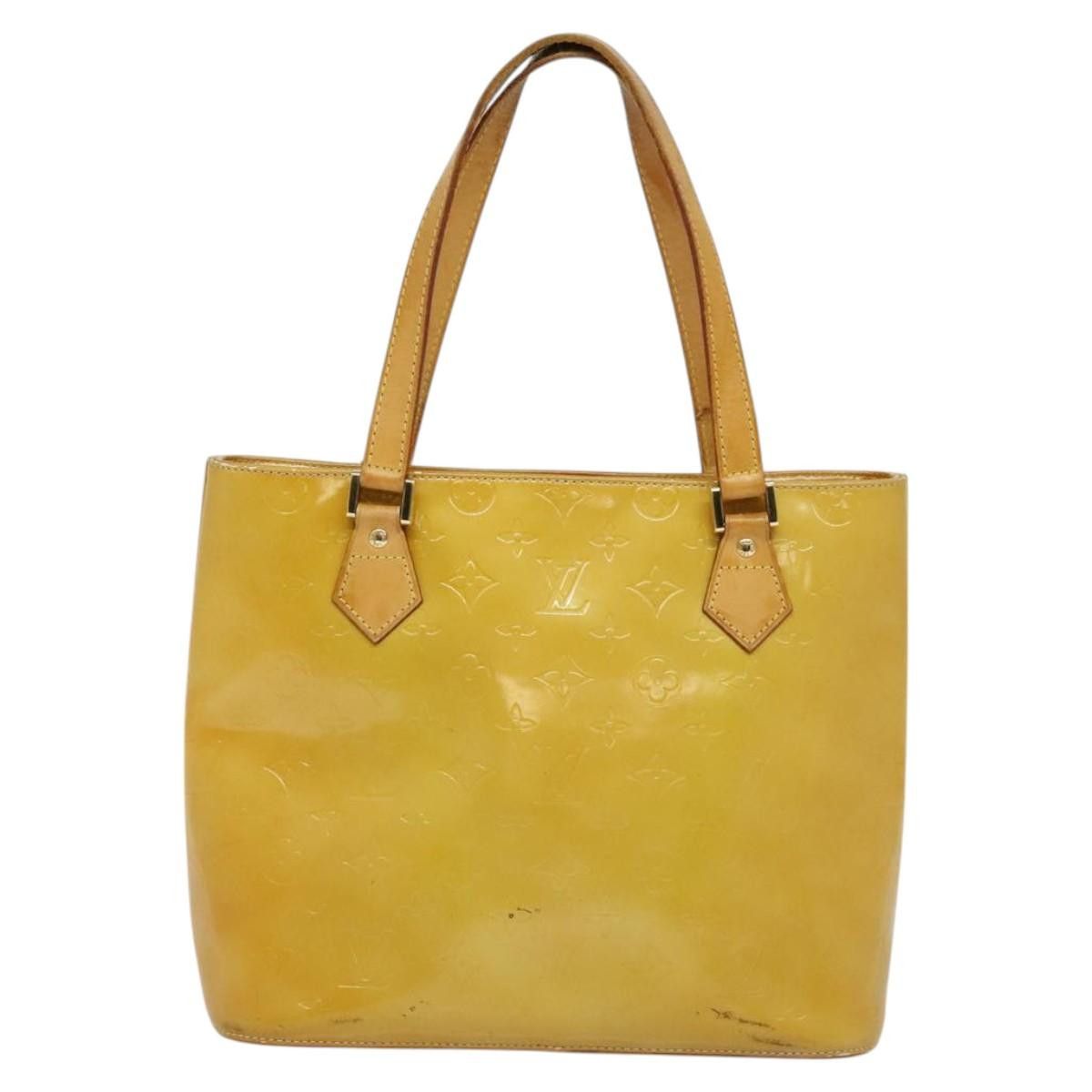 Louis Vuitton LOUIS VUITTON Monogram Vernis Houston Hand Bag Beige M91004 Size ONE SIZE - 2 Thumbnail