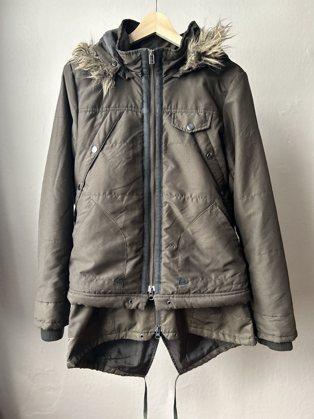 image of Ppfm Double Layered Jacket in Brown, Men's (Size Medium)