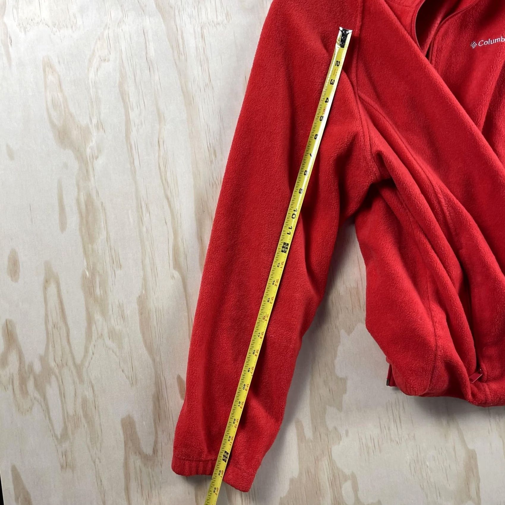Vintage Columbia Fleece Jacket Womens 2X Red Full Zip Pockets Collared Casual Outdoor Jacket Size XXL / US 16-18 / IT 52-54 - 5 Thumbnail