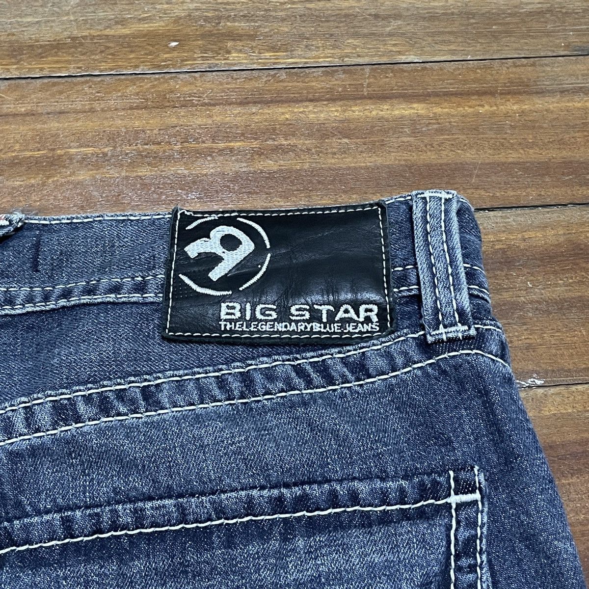 Big Star × Vintage Rare Design Vintage Brand Big Star Baggy Jeans 2000s Size US 36 / EU 52 - 7 Thumbnail