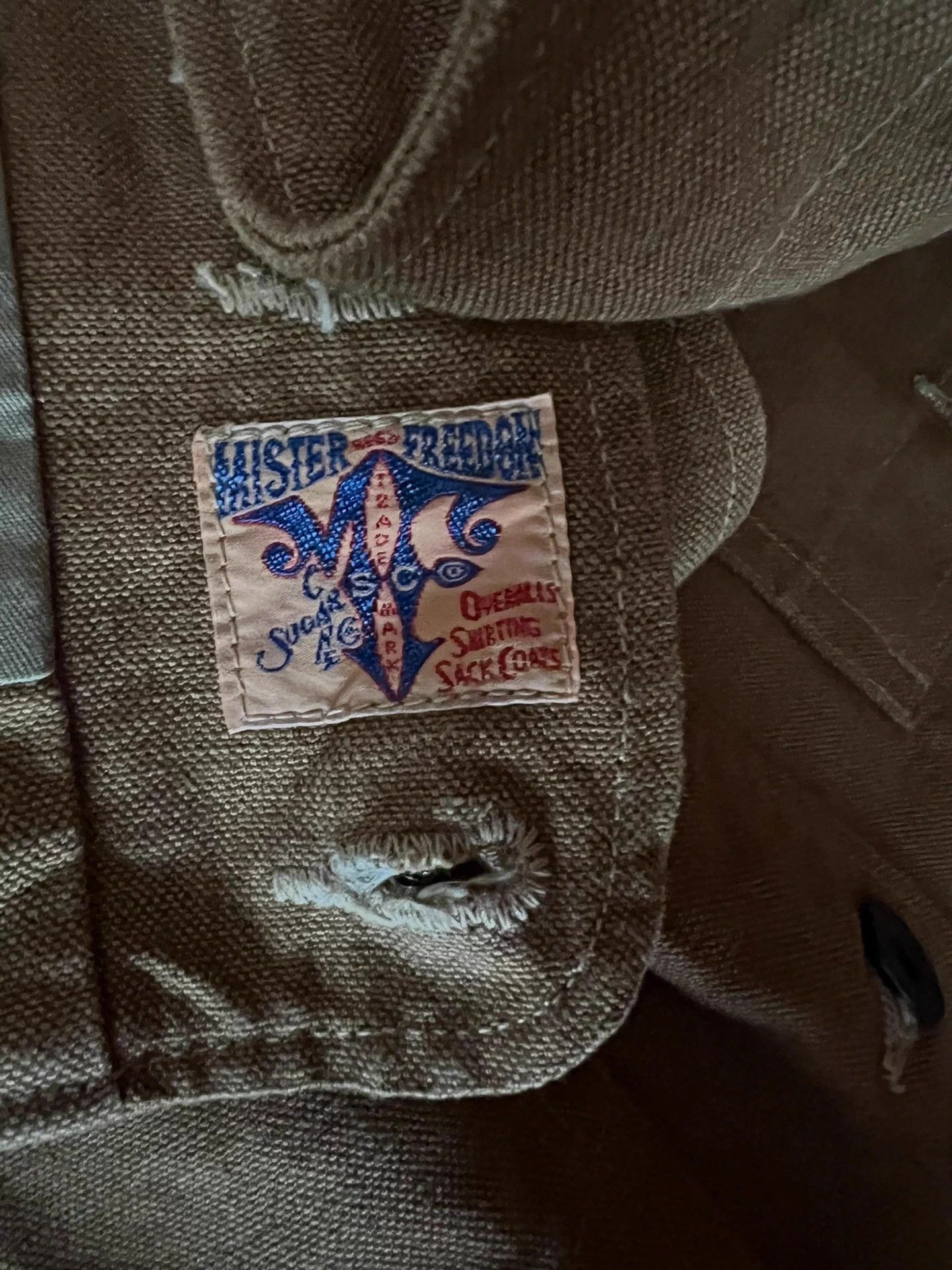 FDMTL Mister Freedom Vtg Khaki Workwear Vest 38 Orange Size US XXS / EU 40 - 6 Thumbnail