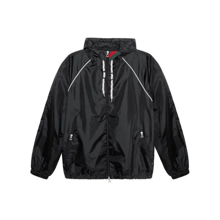 Gucci Gucci Men's Black Zip-Up Hooded Jacket-2507 Size US M / EU 48-50 / 2 - 7 Thumbnail