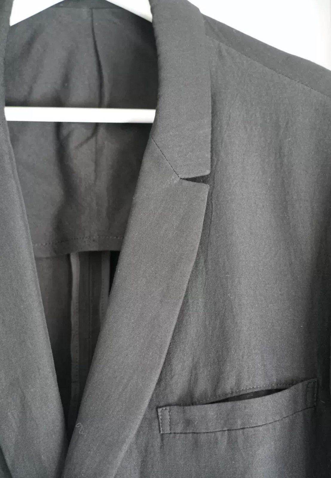 Yohji Yamamoto Yohji Yamamoto 06ss Reflector Cut Neck Suit 2412-Nextarrow Size 40S - 3 Thumbnail