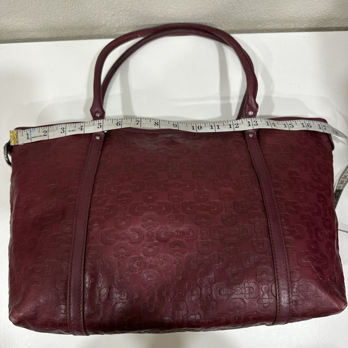 Gucci ‼️LASTDROP‼️ GUCCI MICRO GUCCISSIMA RED LEATHER TOTE BAG 1 Size ONE SIZE - 8 Thumbnail