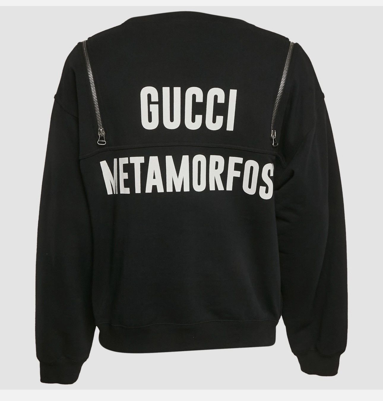 Gucci Gucci Printed Zip Detail Sweatshirt - Black Size US L / EU 52-54 / 3 - 1 Thumbnail