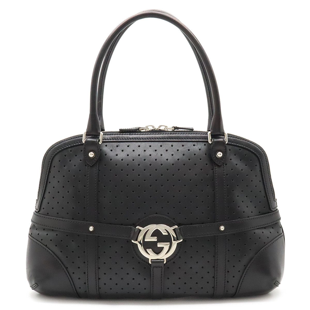 Gucci Gucci Gucci Leather Interlocking G Shoulder Bag 114887 Leather Shoulder Bag 114887 Size ONE SIZE - 1 Thumbnail
