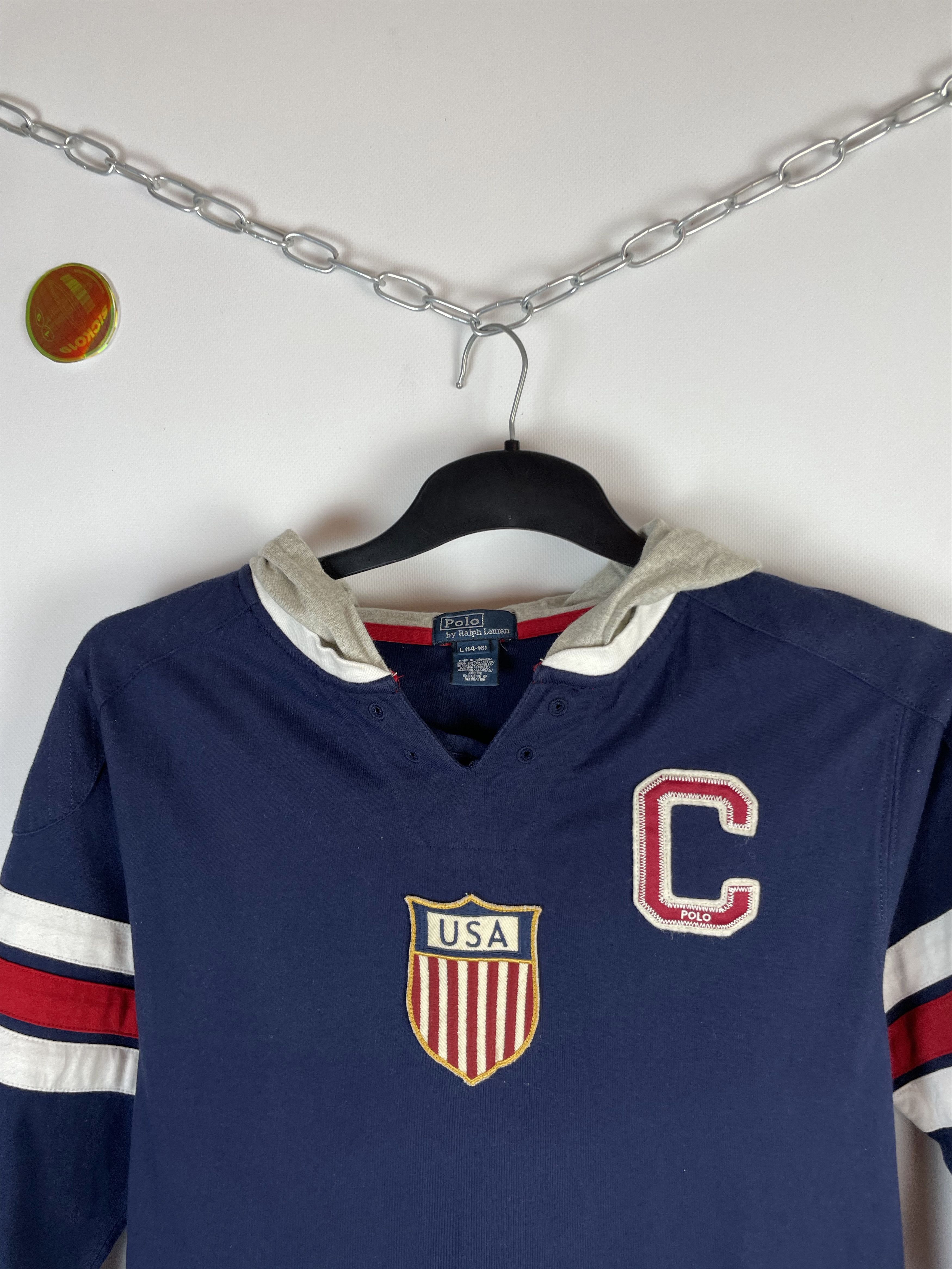 Polo Ralph Lauren × Ralph Lauren × Vintage Vintage Polo Ralph Lauren Hoodie Y2k Size US XXS / EU 40 - 3 Thumbnail