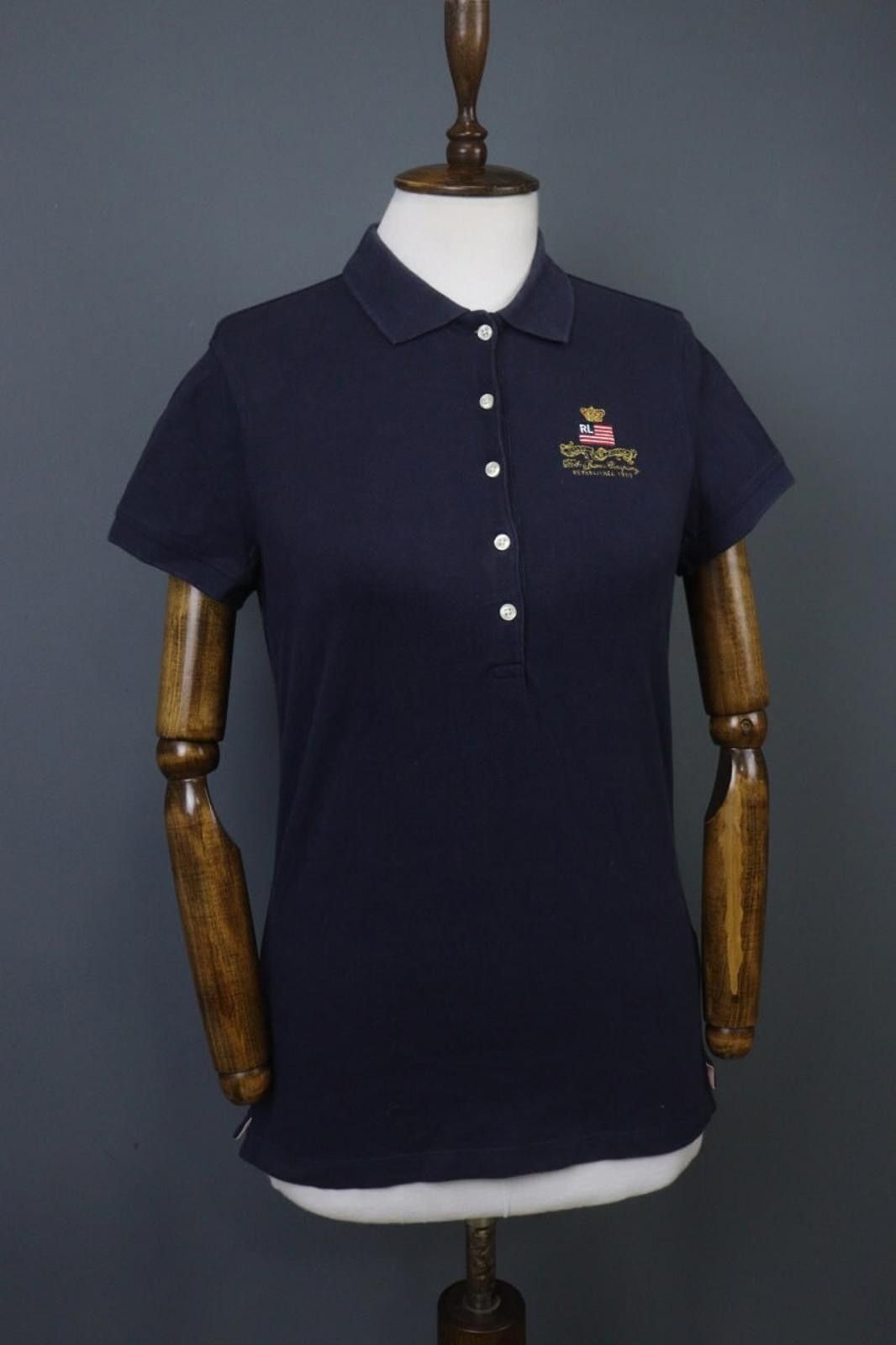 Polo Ralph Lauren Polo Ralph Lauren Navy Cotton Popover Polo Shirt Size M Size US M / EU 48-50 / 2 - 7 Thumbnail