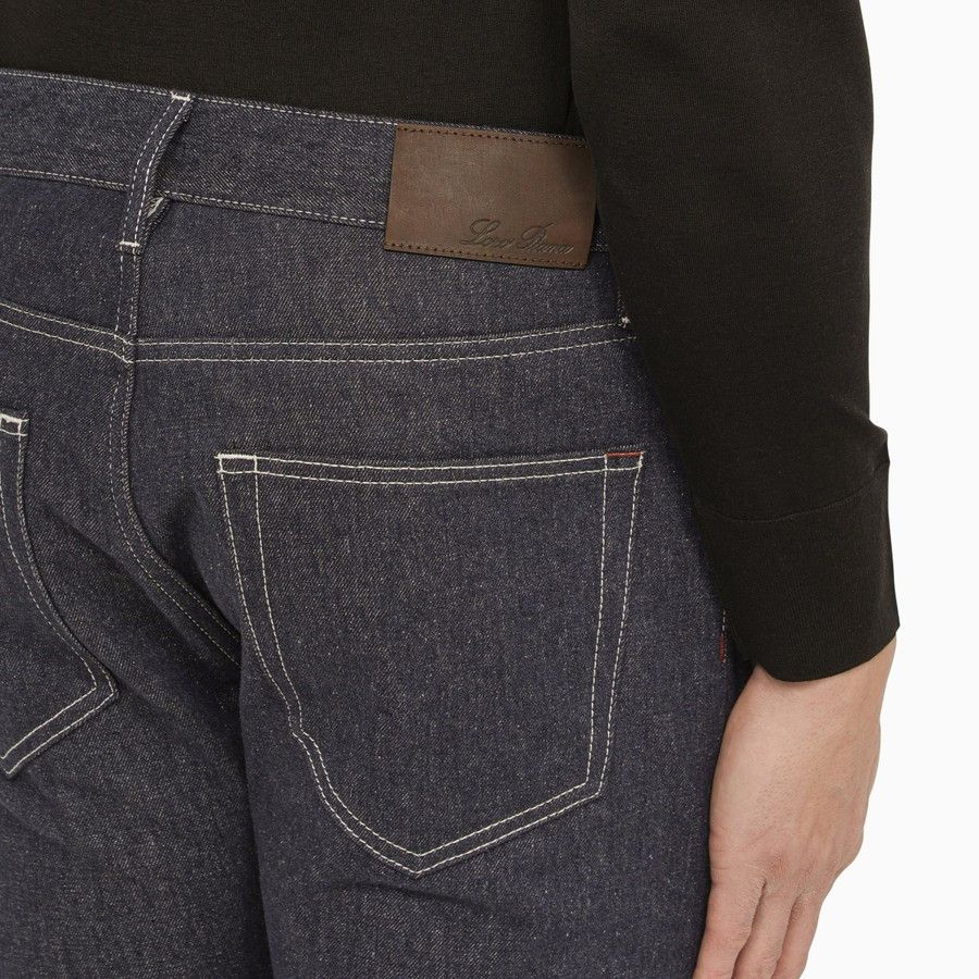 Loro Piana o1d2blof0424 Denim Jeans in Indigo Size US 33 - 5 Thumbnail