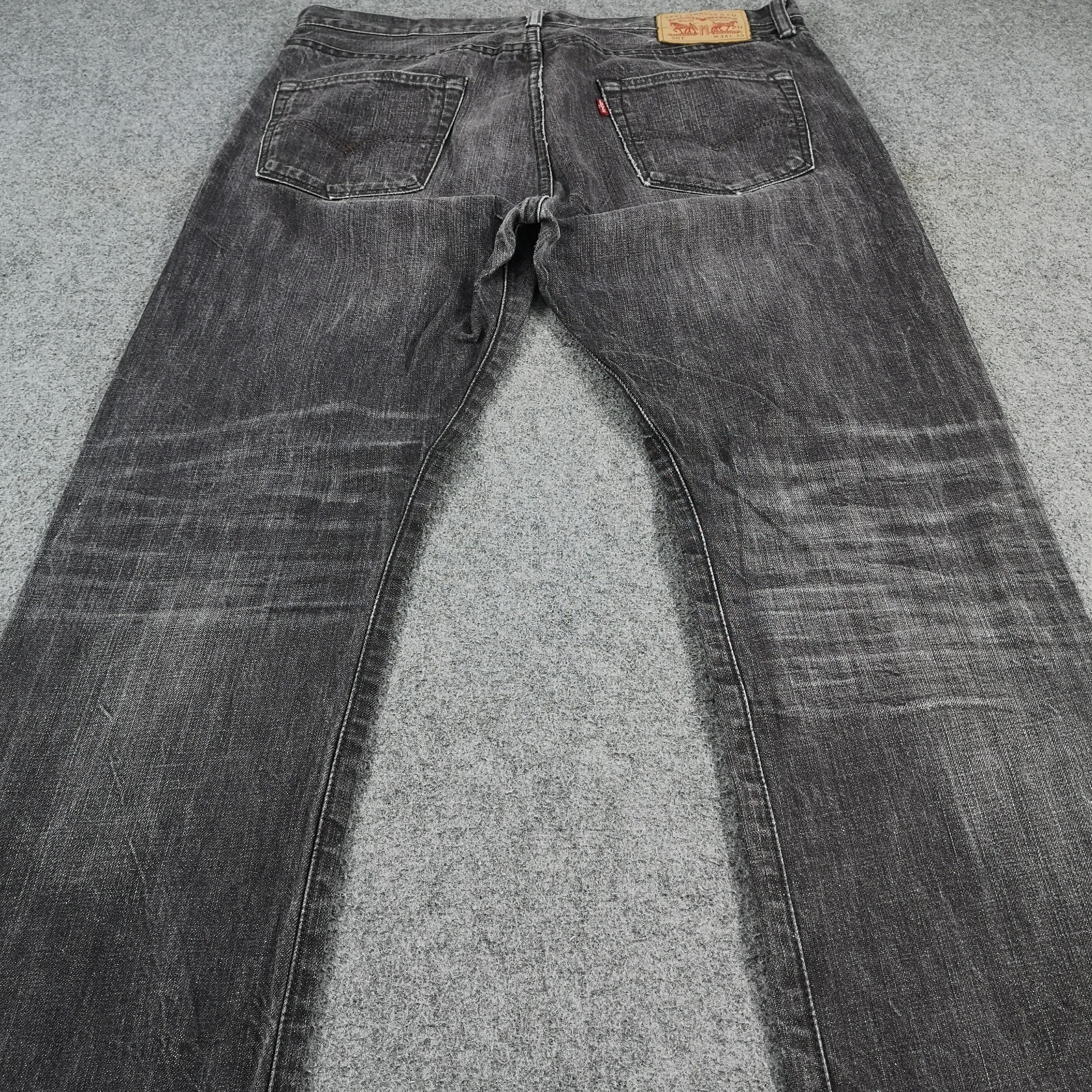 Levi's Vintage Levis 501 Faded Black Jeans-JM1074 Size US 35 - 4 Thumbnail