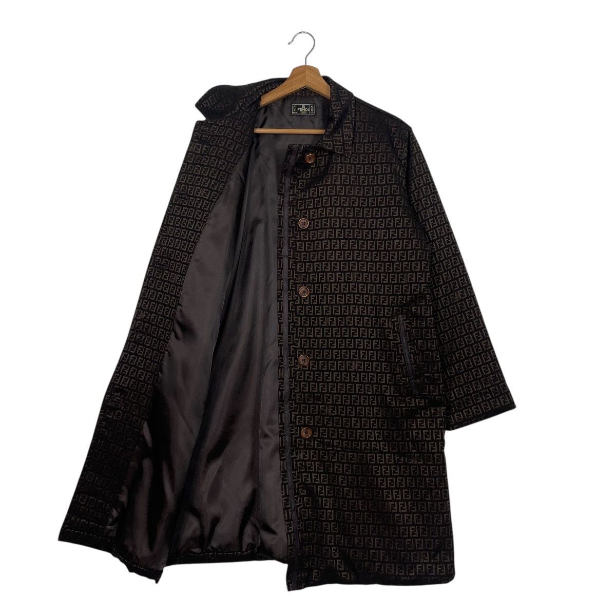 Fendi Vintage Fendi Zucca Monogram Trenchcoat Size M / US 6-8 / IT 42-44 - 10 Thumbnail