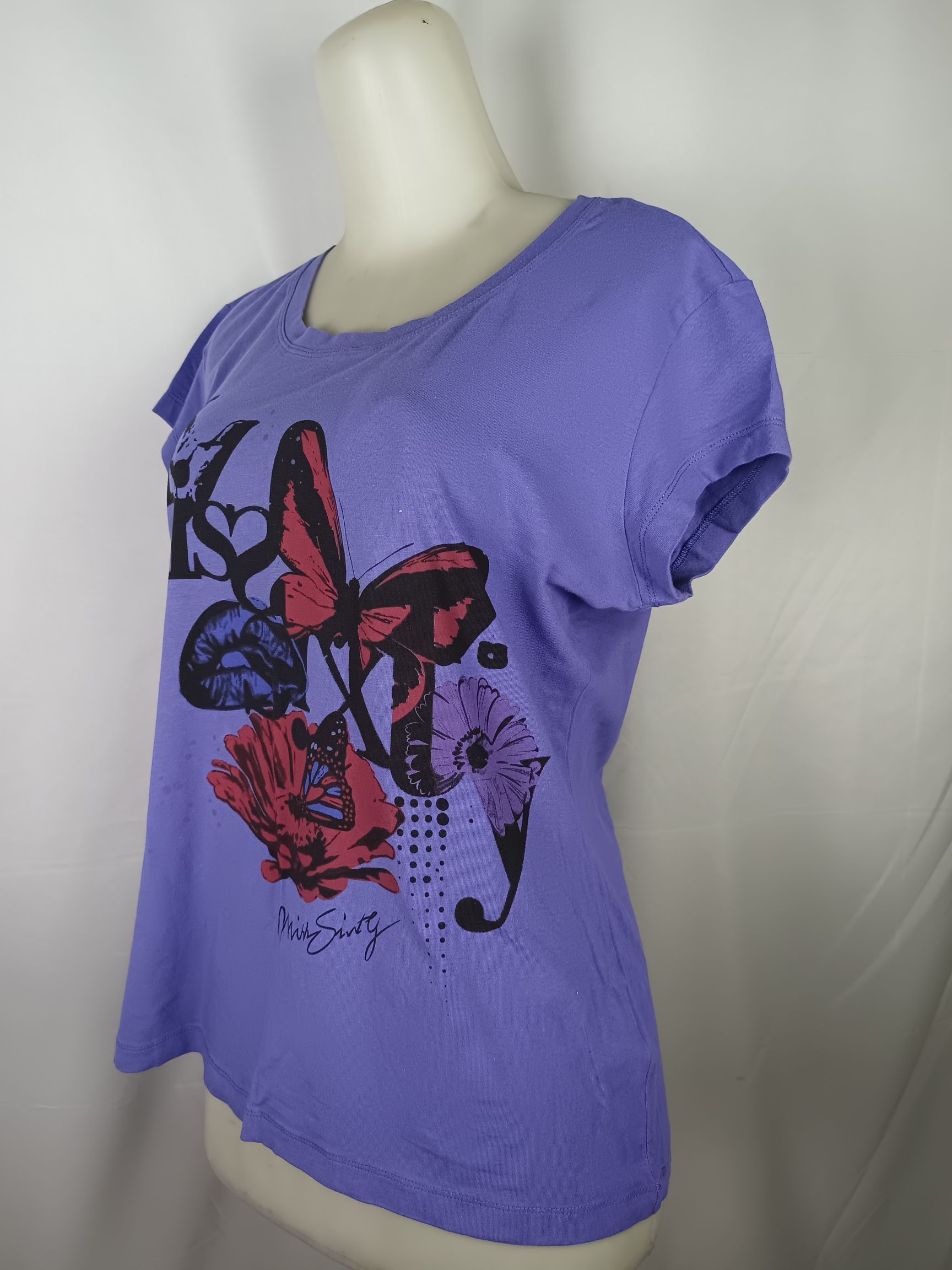 Miss Sixty Miss Sixty Collection Tee Short Sleeve Butterfly Print Size XXL / US 16-18 / IT 52-54 - 9 Thumbnail