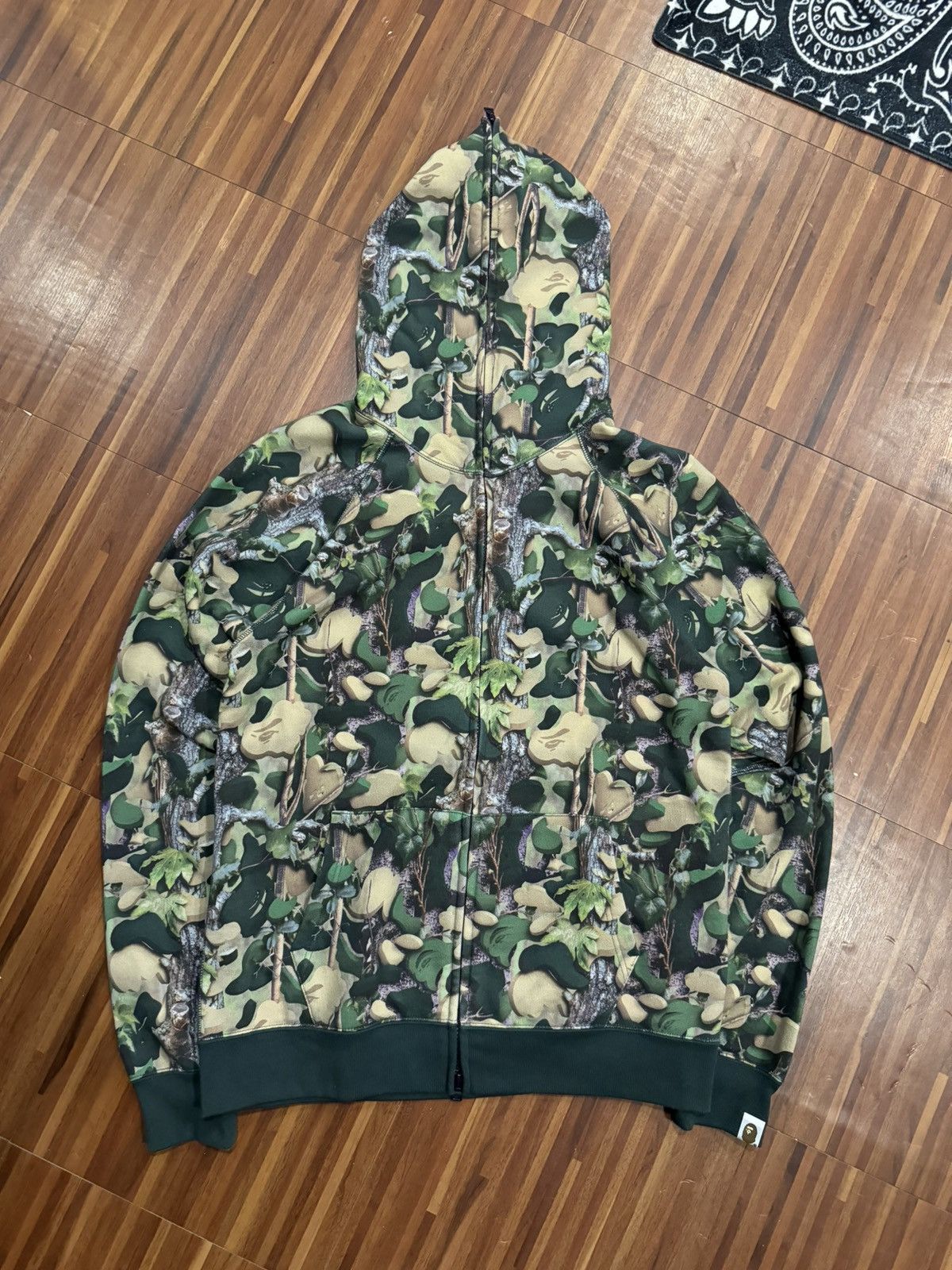 Bape Village Camo Full Zip Hoodie Size US M / EU 48-50 / 2 - 1 Thumbnail