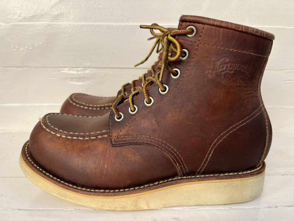 Japanese Brand Alternative Country DAY WALKER Brown leather Men’s Boots Size US 8 / EU 41 - 1 Thumbnail