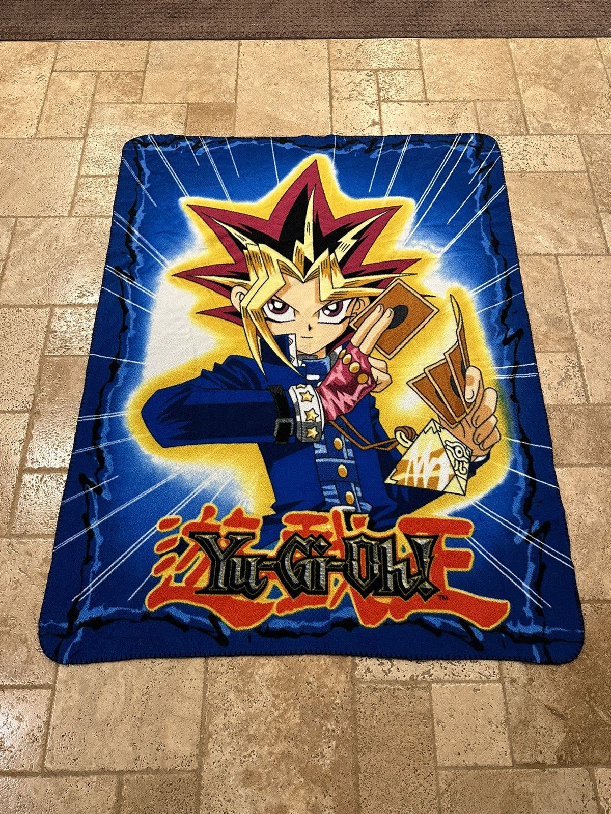 Cartoon Network Vintage Yu Gi Oh! Yugioh 1996 Throw Blanket Fleece Size ONE SIZE - 2 Thumbnail