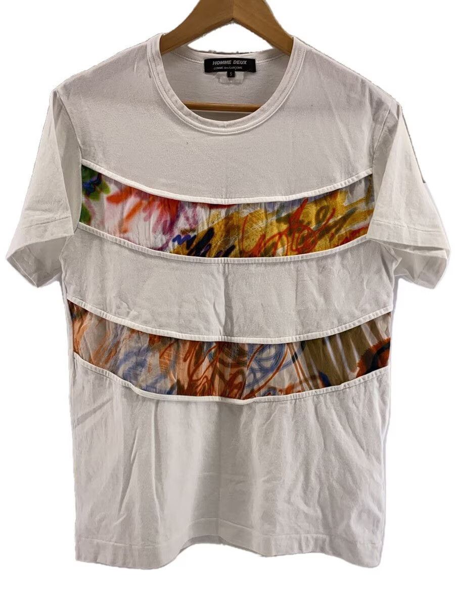Comme des Garcons × Comme des Garcons Homme Deux Reconstructed Striped Tee - Comme Des Garcons Size US S / EU 44-46 / 1 - 1 Thumbnail