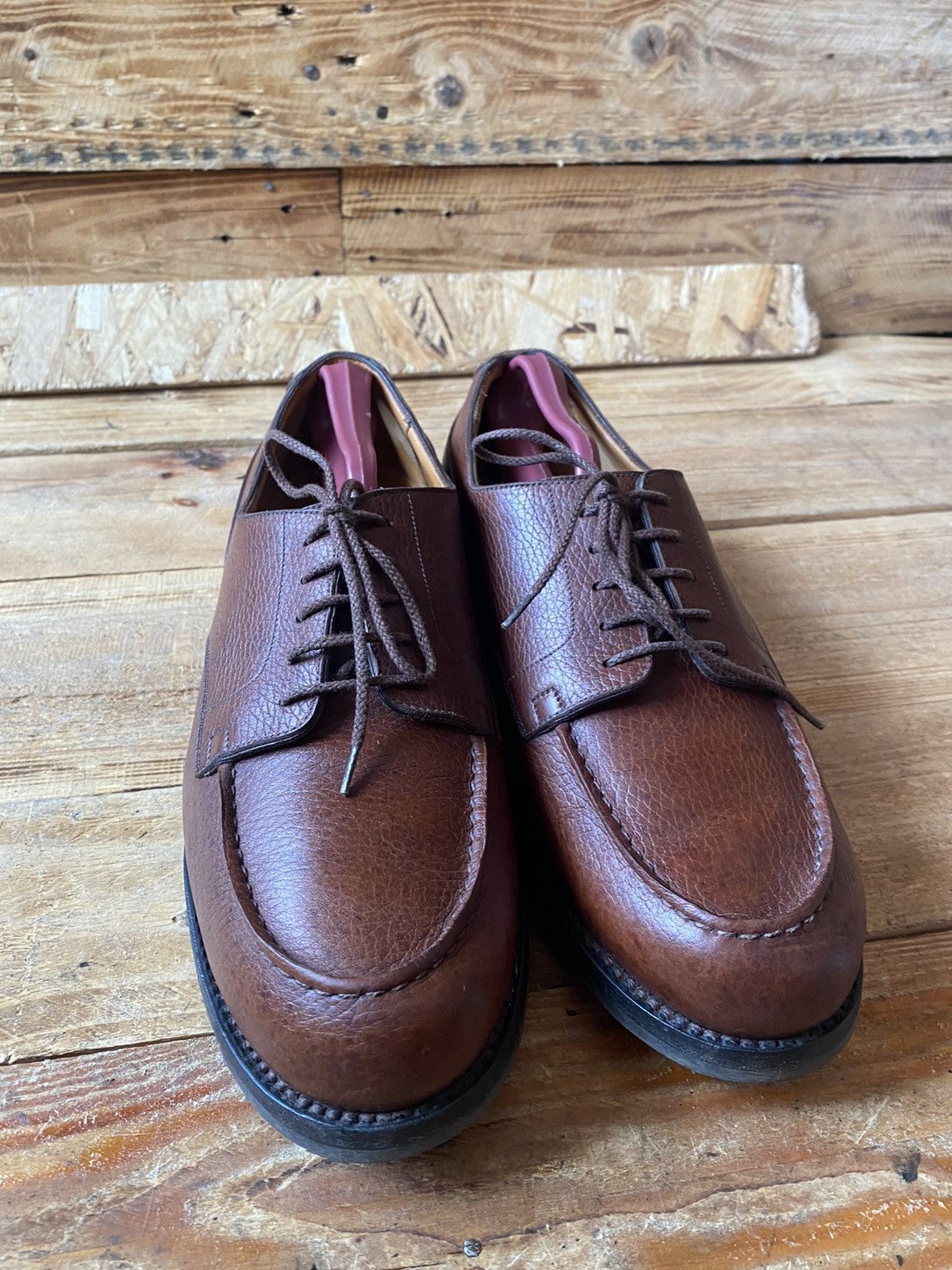 J.M. Weston J.M.Weston 641 brown derby leather shoes sz Uk8E Size US 9 / EU 42 - 3 Thumbnail