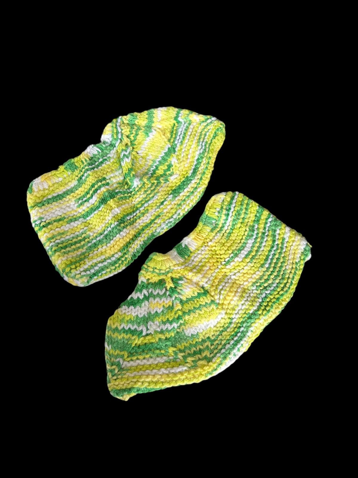 Japanese Brand × Kapital × Vintage 🌈 Hippies Style Crochet Knitted Handmade short Socks Size ONE SIZE - 4 Thumbnail
