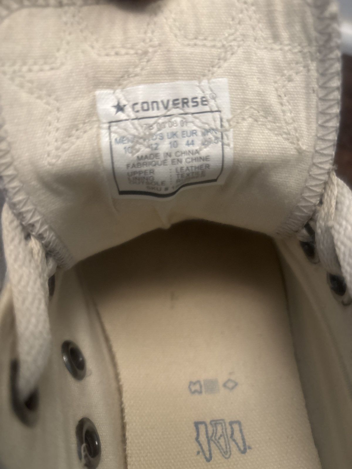 Chrome Hearts Chrome Hearts Converse Low Top Metallic Silver Sneakers Size US 10 / EU 43 - 10 Thumbnail