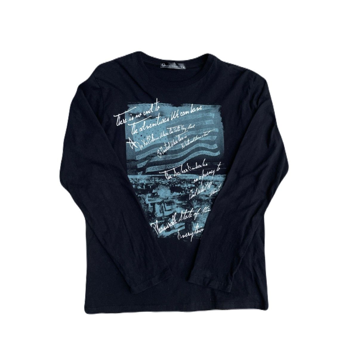 If Six Was Nine 2000s Japanese archive Vkei Poem Long Sleeve Tee Gyaruo Size US S / EU 44-46 / 1 - 2 Thumbnail