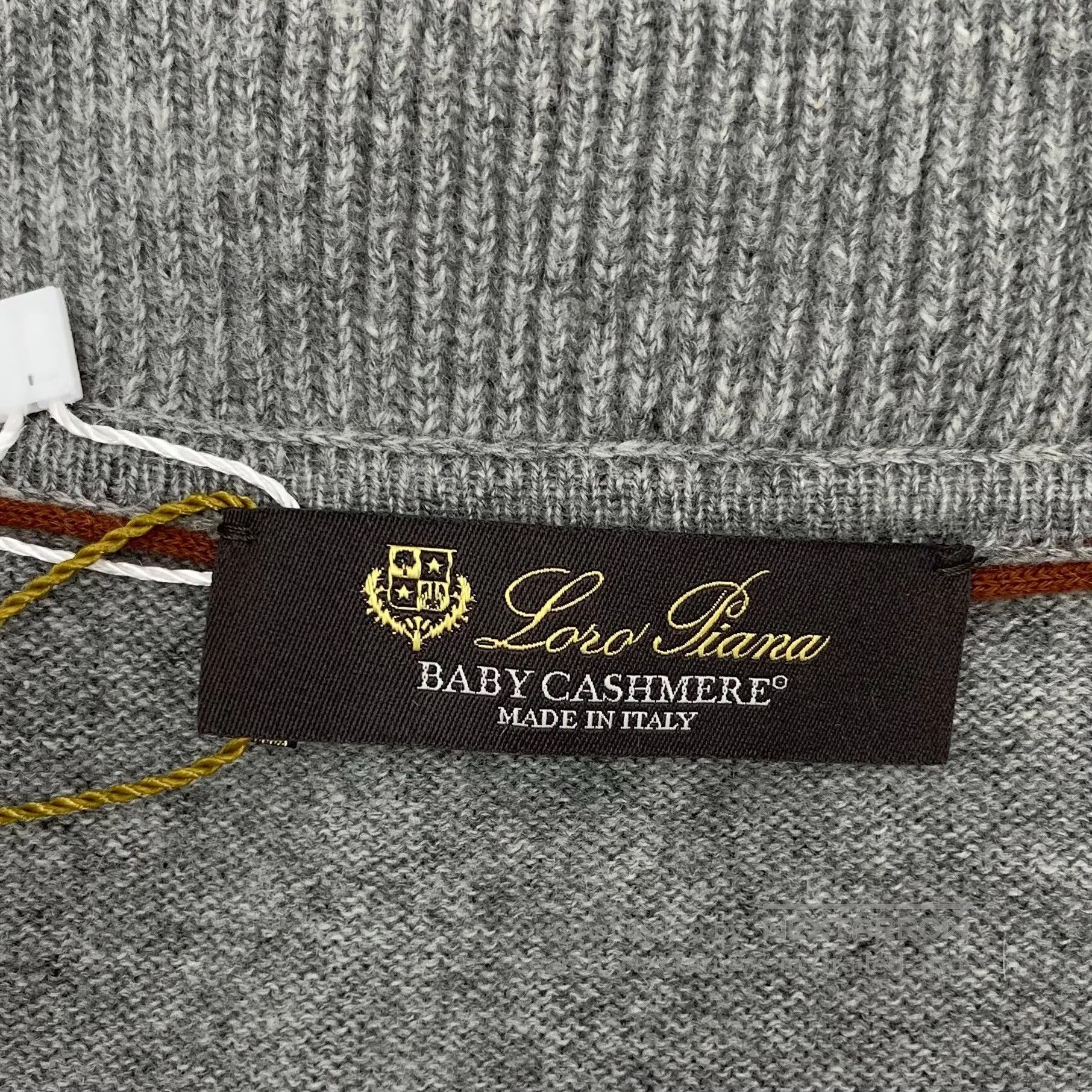 Loro Piana LORO PIANA Gray Goat Hair Hooded Zip Long Sleeve Sweatshir Size US L / EU 52-54 / 3 - 5 Thumbnail