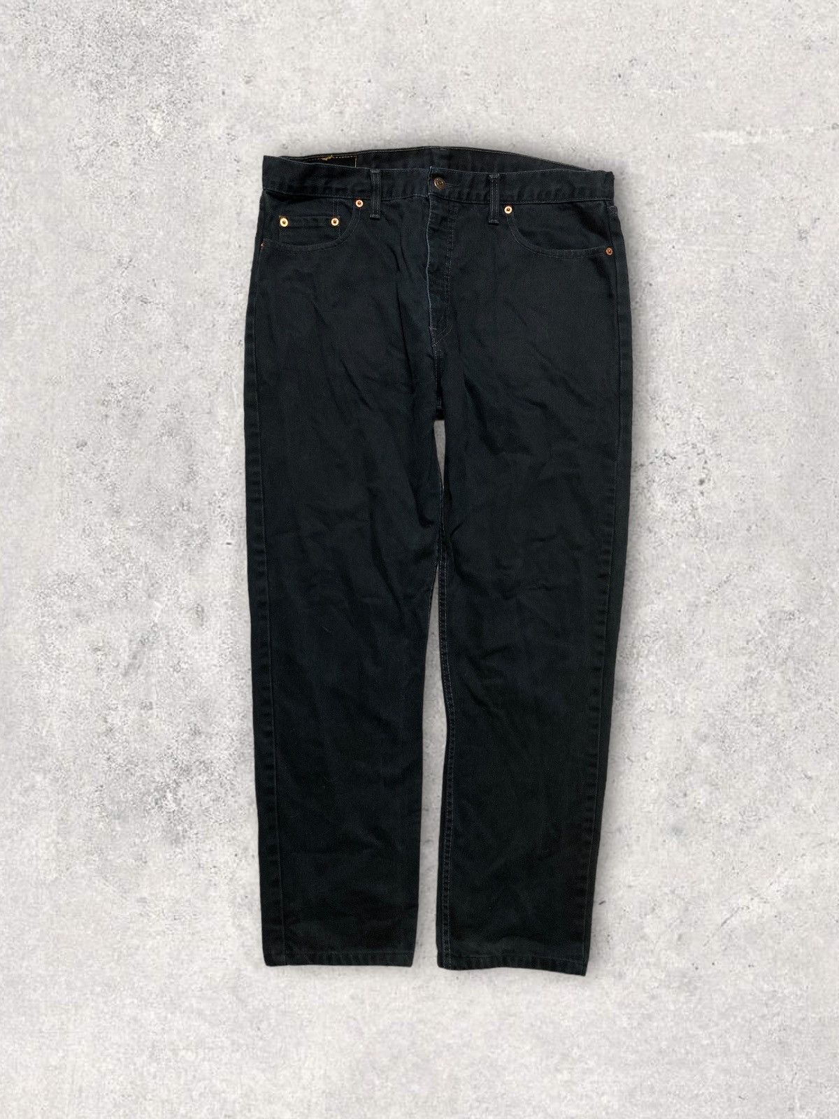 Levi's × Vintage Levi’s 615 Strauss black denim 90s orange tab streetwear Size US 38 / EU 54 - 2 Thumbnail