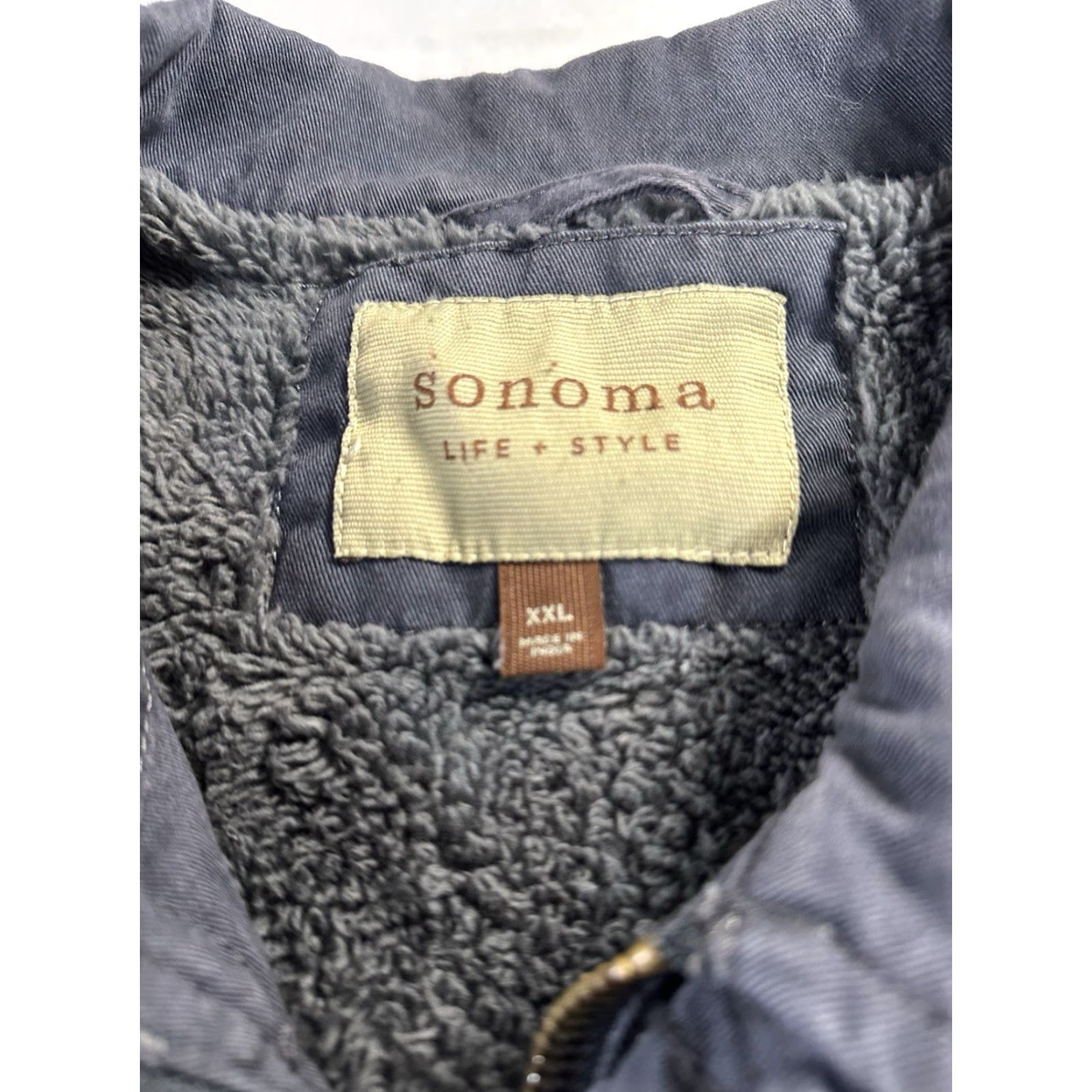 Vintage Sonoma Jacket Mens 2XL Gray Full Zip Lined Workwear Chore Coat Size US XXL / EU 58 / 5 - 3 Thumbnail