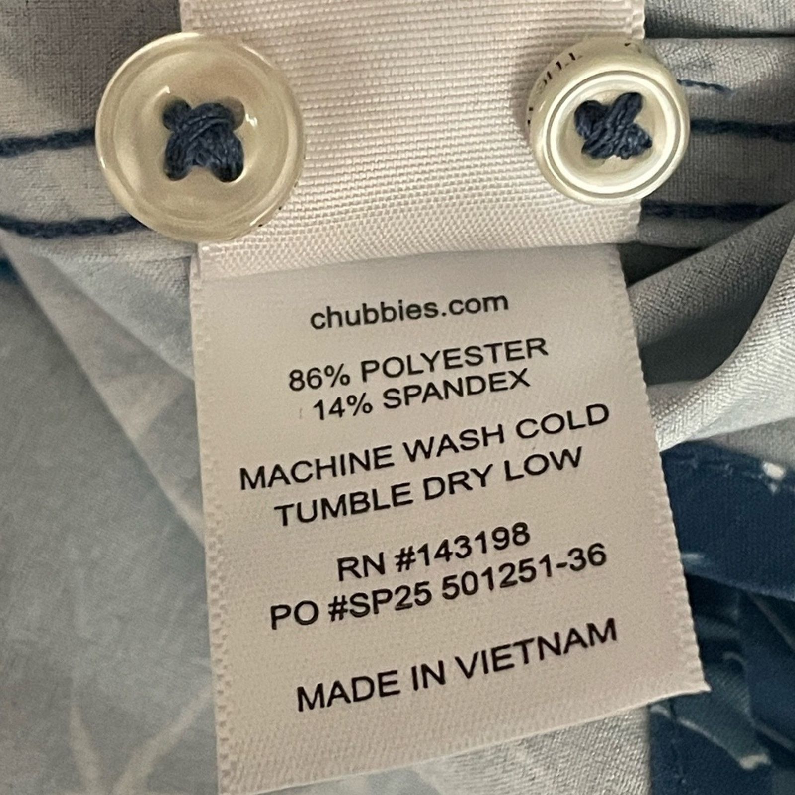 Chubbies Chubbies Performance Shirt The Aquaculture Fish Mens L Size US L / EU 52-54 / 3 - 9 Thumbnail