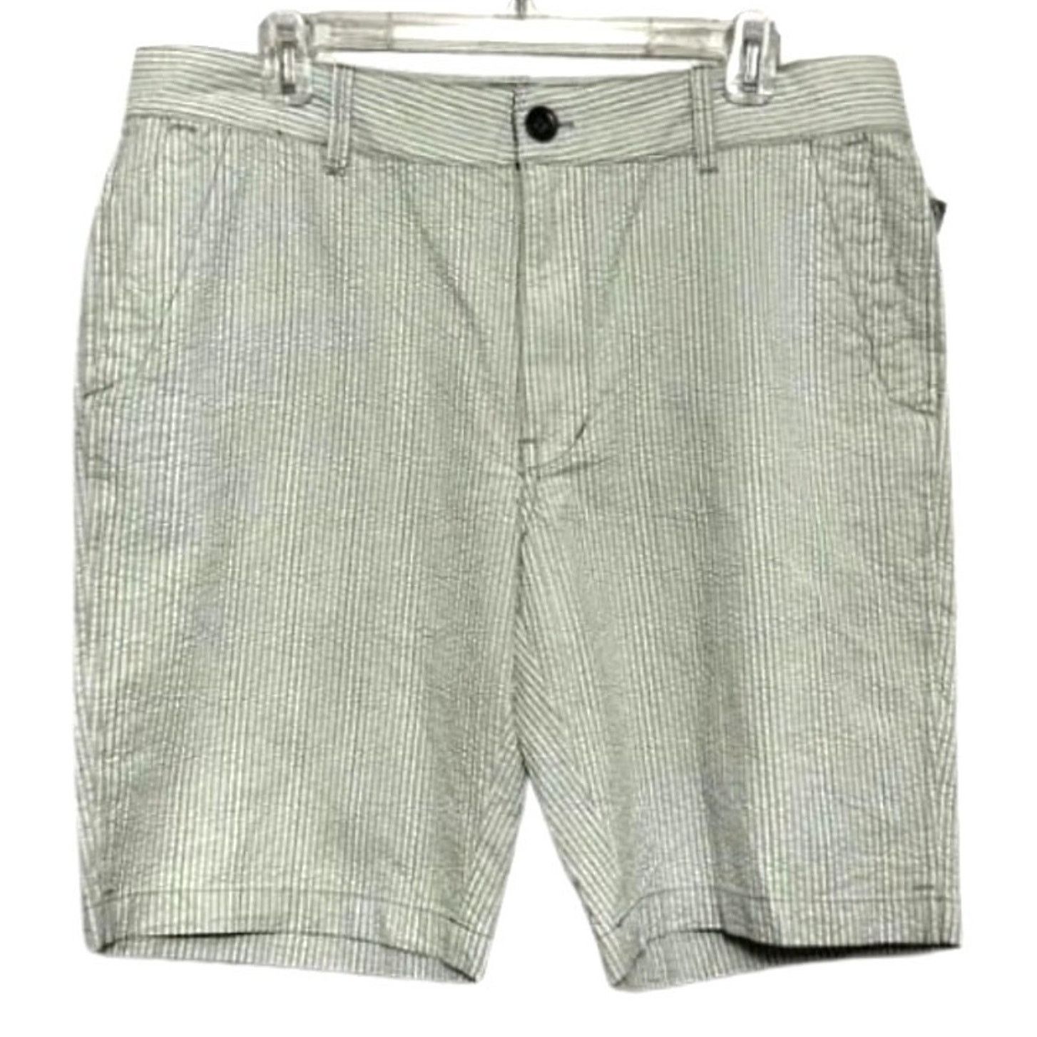 Other Union Green White Seersucker Chino Shorts 36 NWT Lightweight Size US 36 / EU 52 - 1 Thumbnail