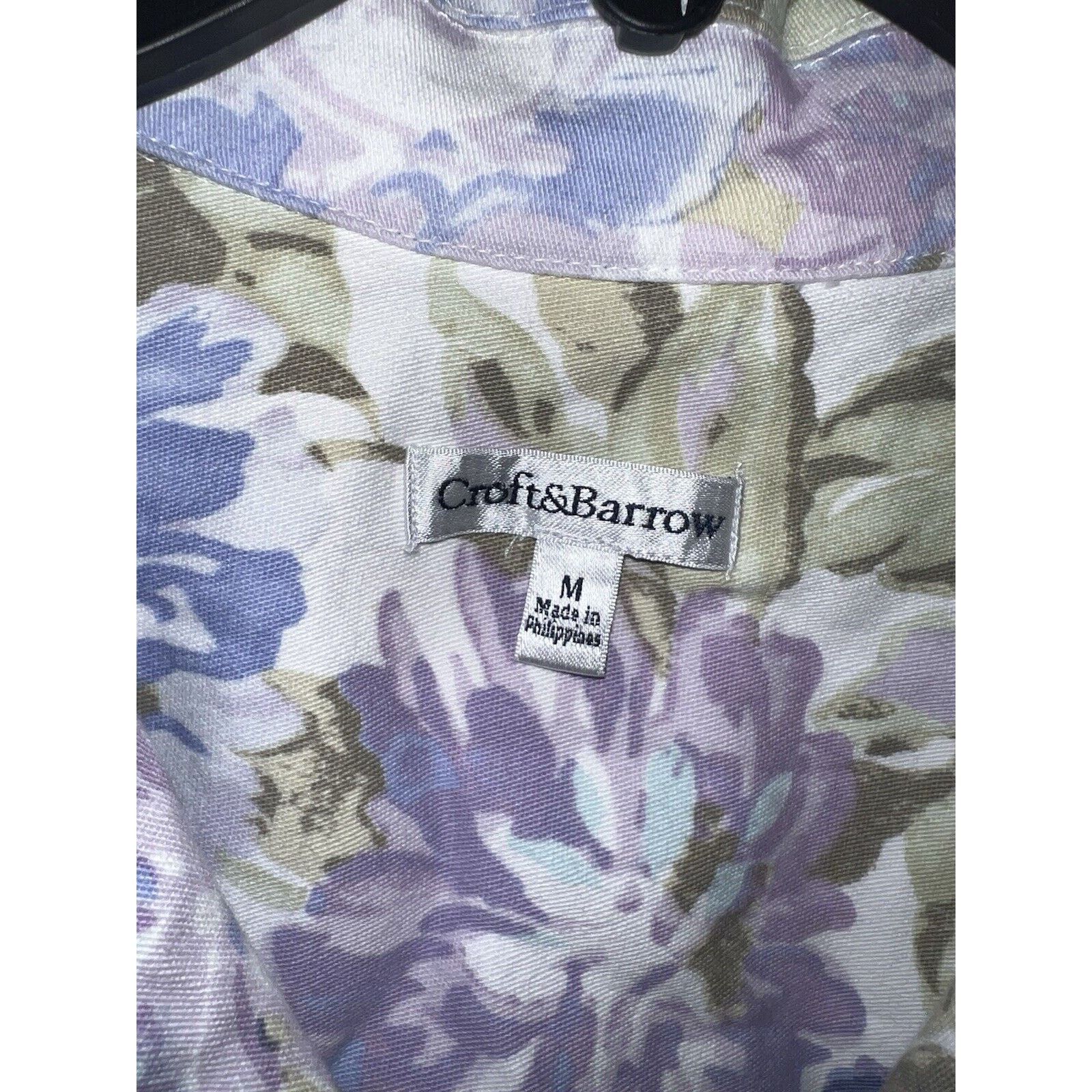 Croft & Barrow Croft & Barrow Trucker Jacket Floral Denim Women’s Sz Medium Size M / US 6-8 / IT 42-44 - 3 Thumbnail