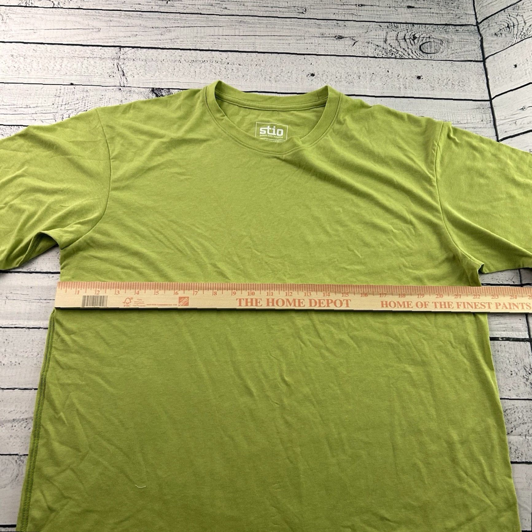 Vintage Stio T-Shirt Short Sleeve Recycled Polyester Organic Cotton Green Men's Large Size US L / EU 52-54 / 3 - 4 Thumbnail