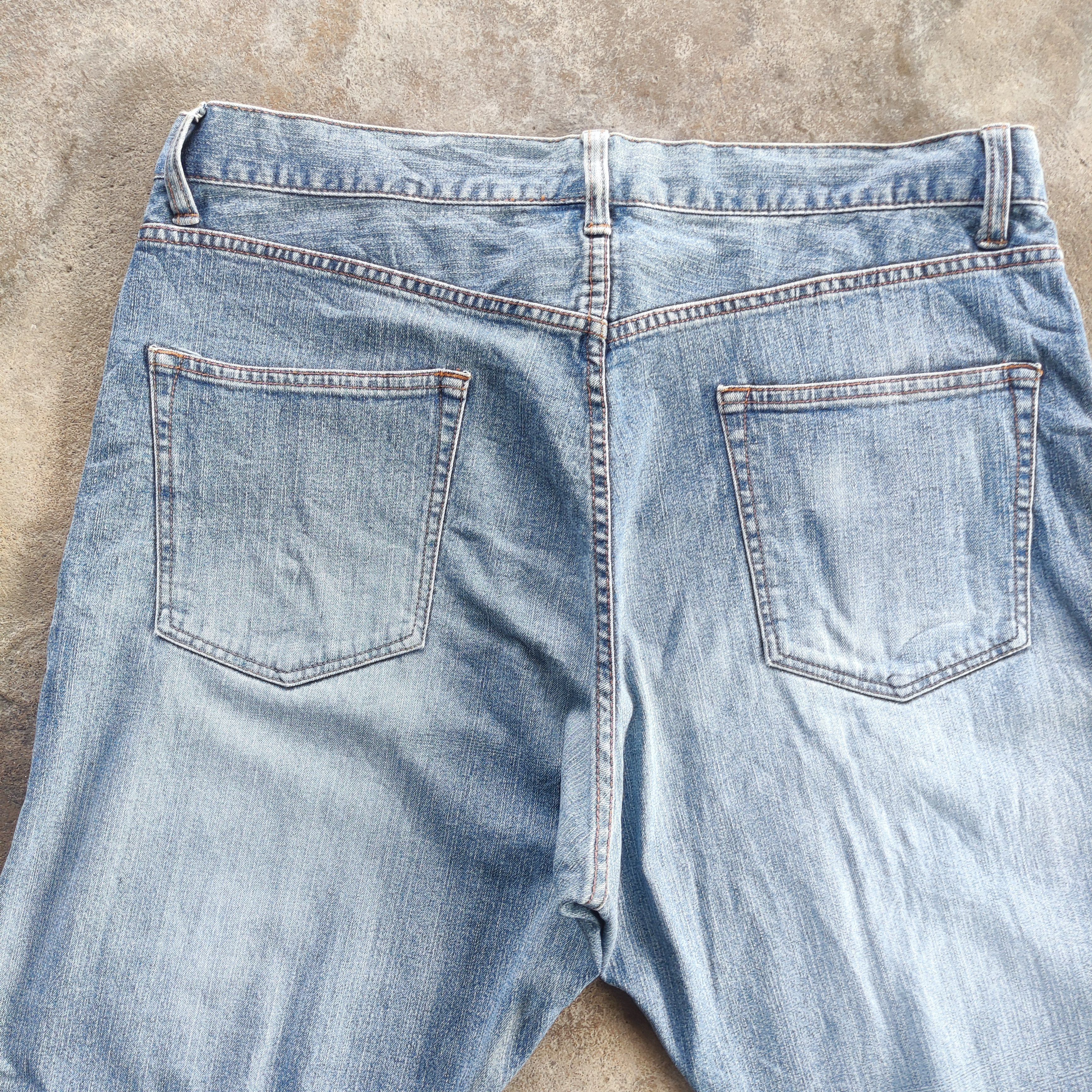 Japanese Brand Vintage Topvalu Brand Buggy Jeans Faded Ripped Pants Size US 37 - 9 Thumbnail